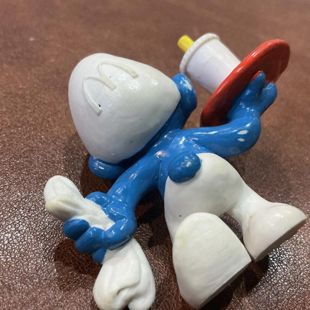 1996 McDonald's Vintage Waiter Smurf Collectable SM044