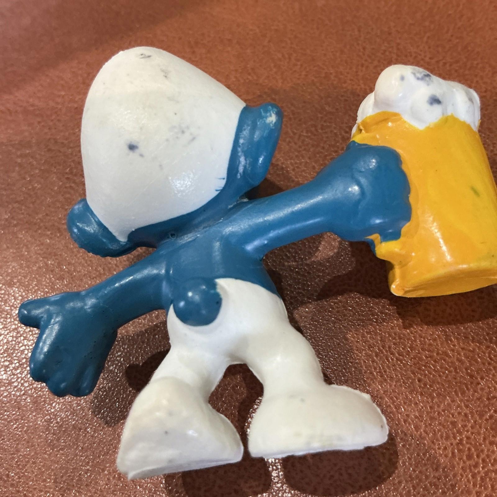 Vintage Beer Smurf  20078 Collectable Rare SM084