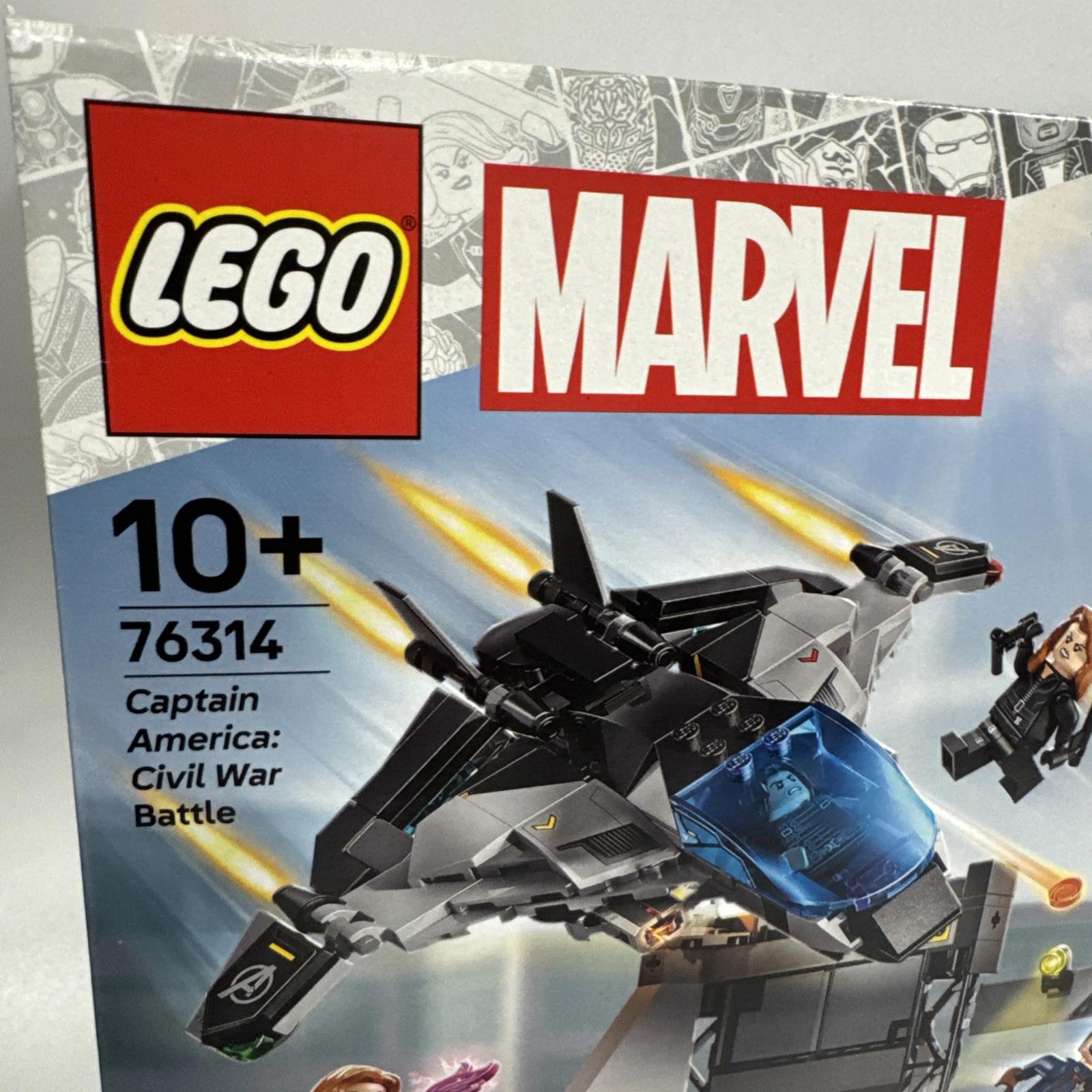 LEGO Marvel 76314 Super Heroes Captain America: Civil War Action Battle - New