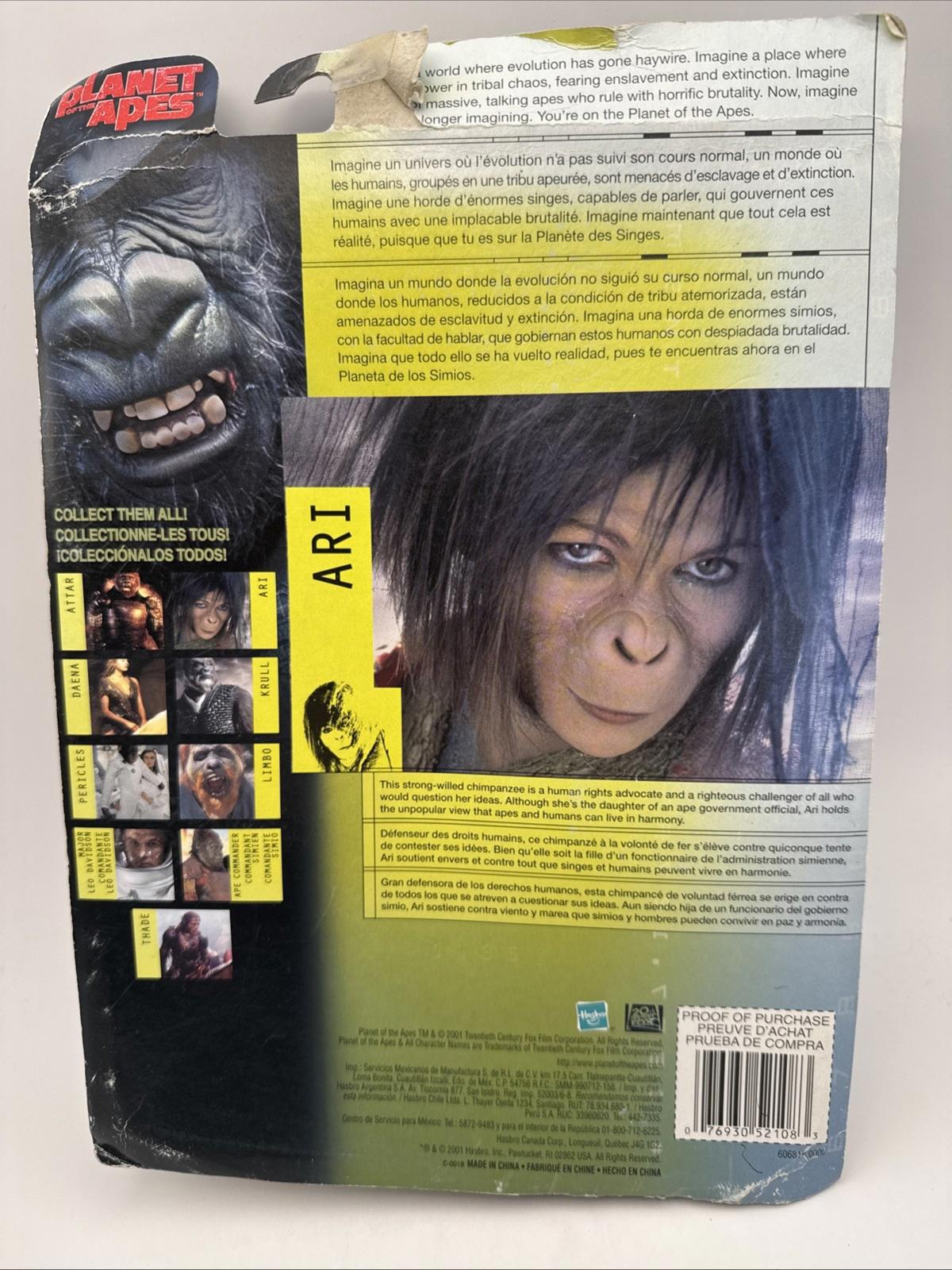 Vintage The Planet Of The Apes Action Figure Ari New In Box 6" Hasbro