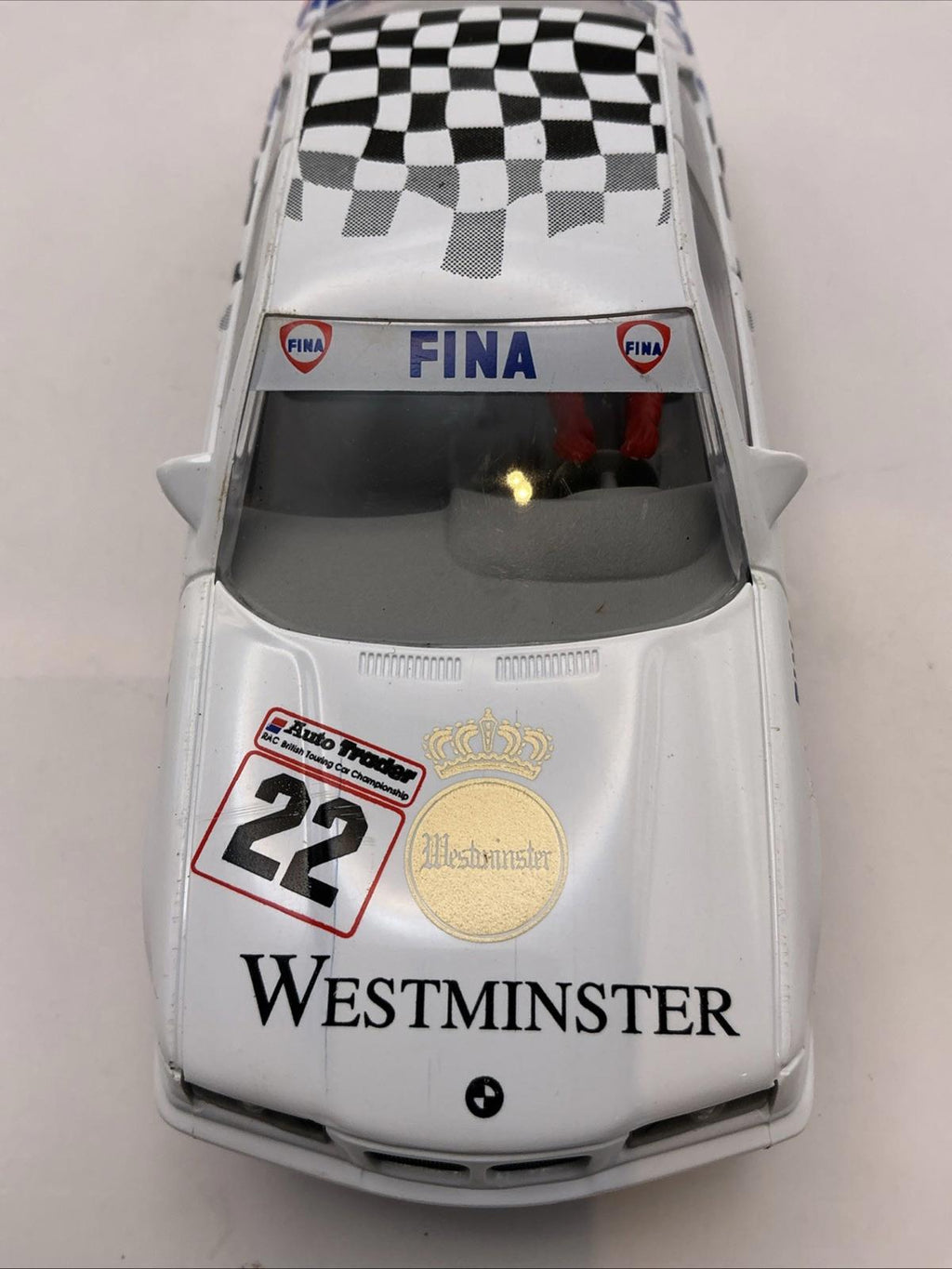 Scalextric BMW 318i Westminster C 182 Boxed VGC Slot Car British Touring Car