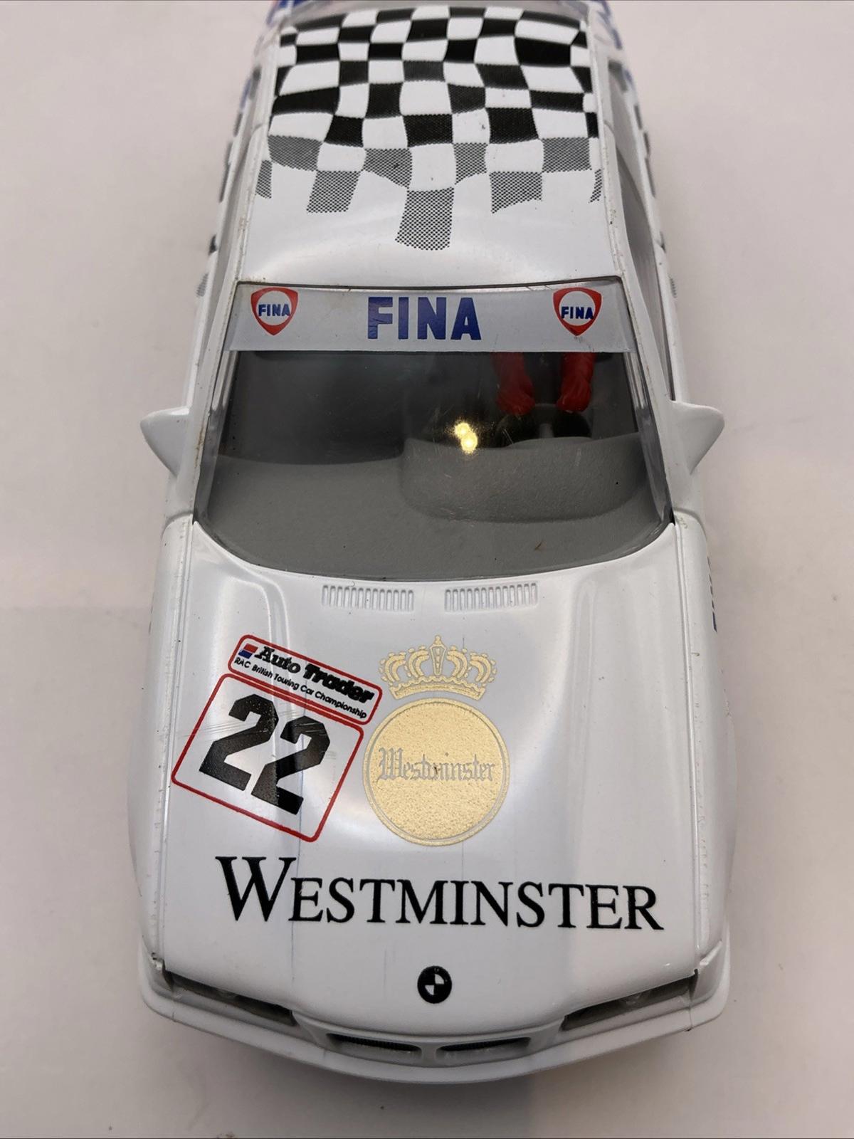 Scalextric BMW 318i Westminster C 182 Boxed VGC Slot Car British Touring Car