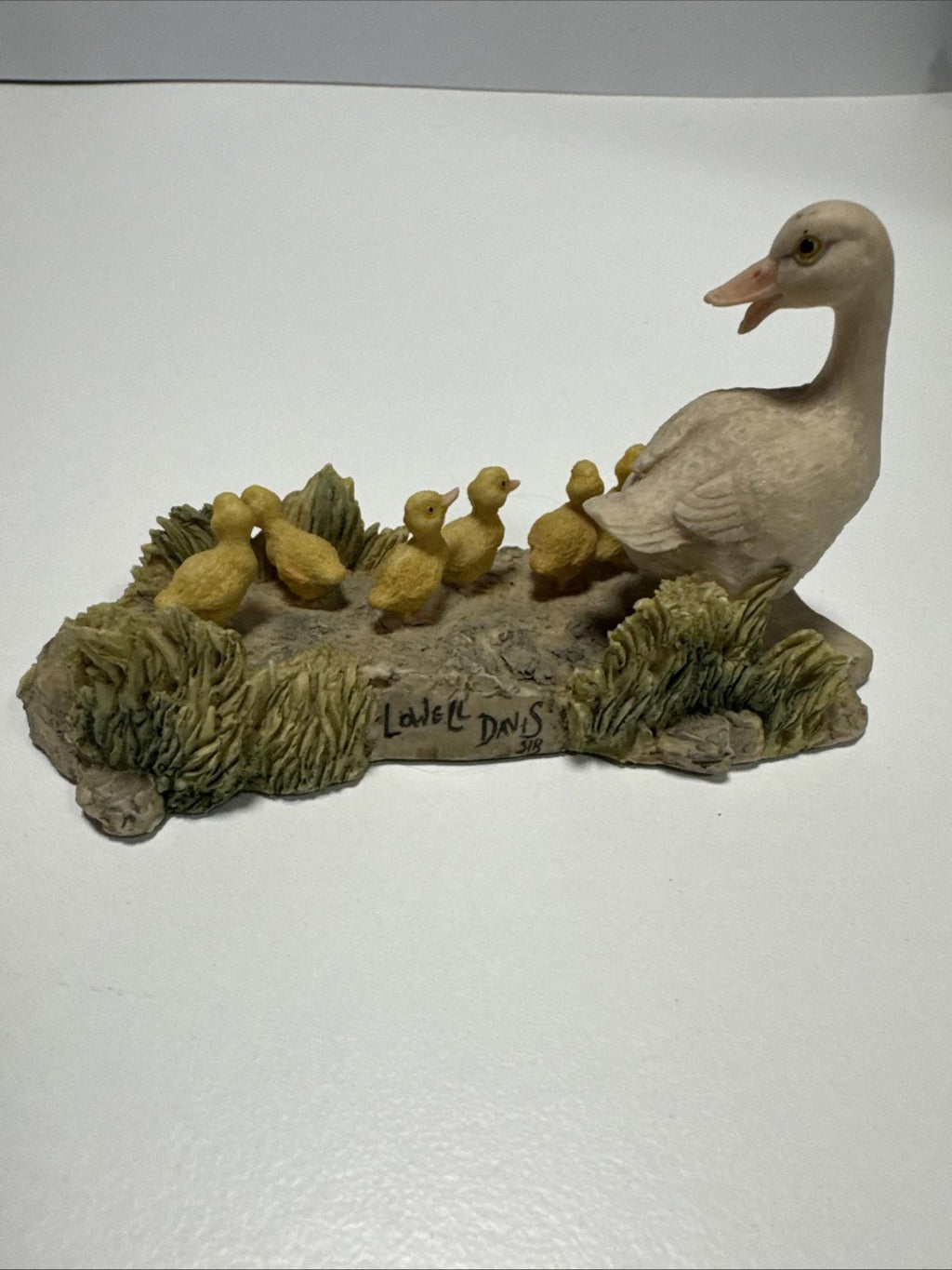 Vintage Signed 1982 Lowell Davis Ducks Figurine- Out of Step RFD Scotland Schmid