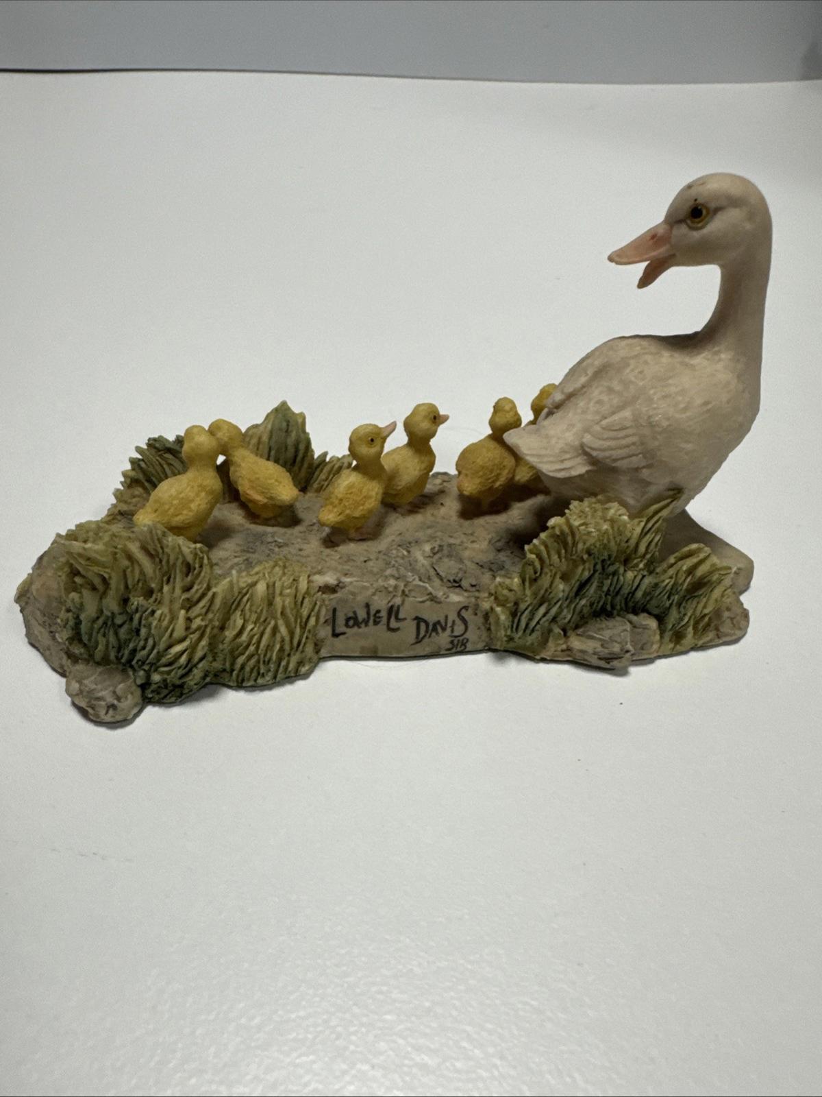 Vintage Signed 1982 Lowell Davis Ducks Figurine- Out of Step RFD Scotland Schmid