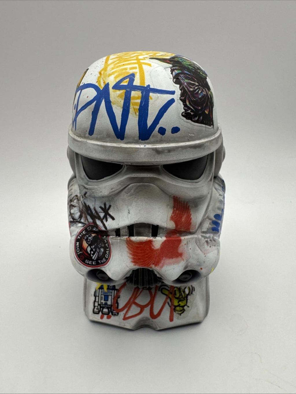 Stormtrooper Bust 3d Printed Graffiti Finish Hand Painted