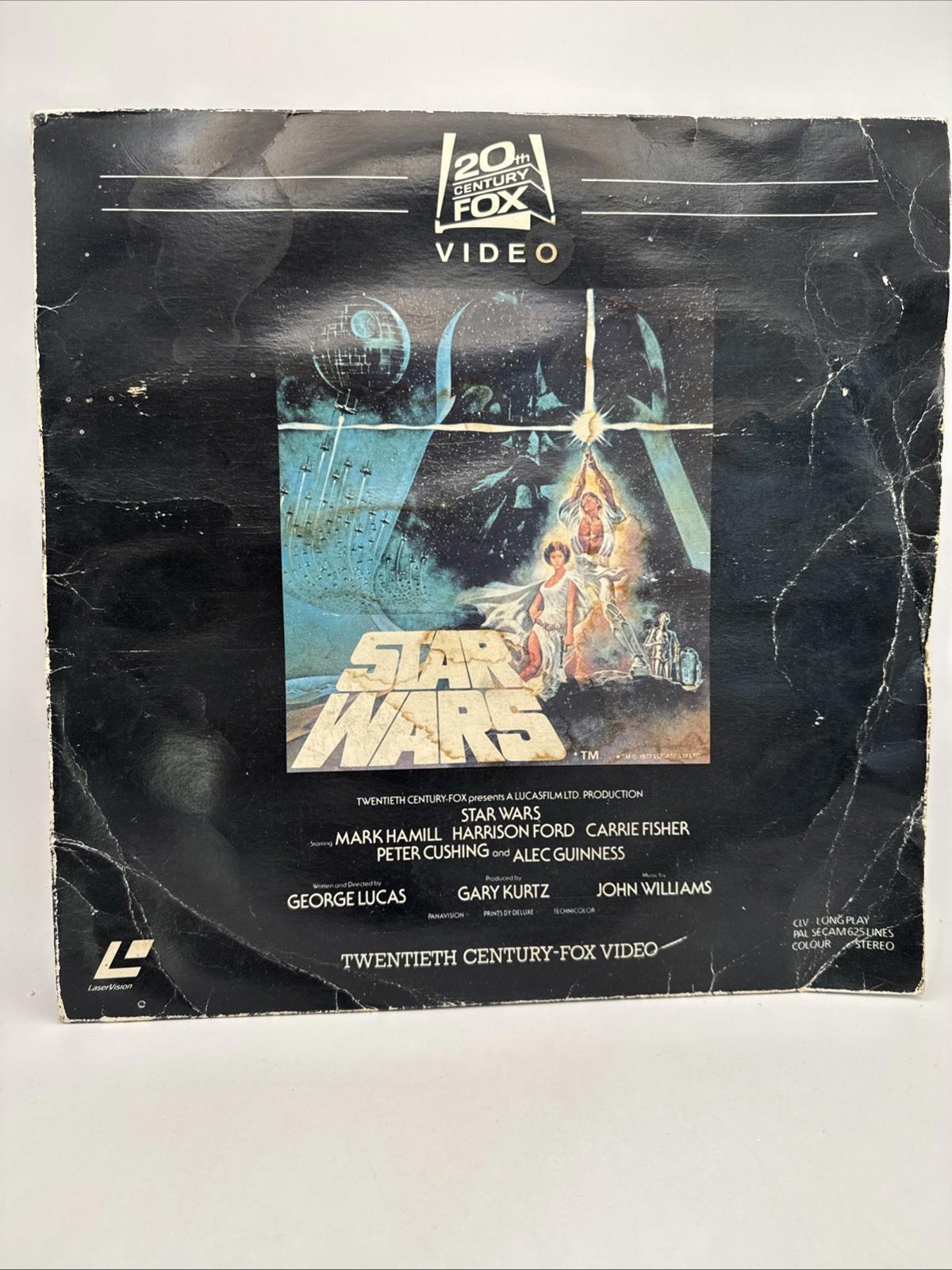 Star Wars 20th Century Fox Very Rare Laser Disc Colour Stereo