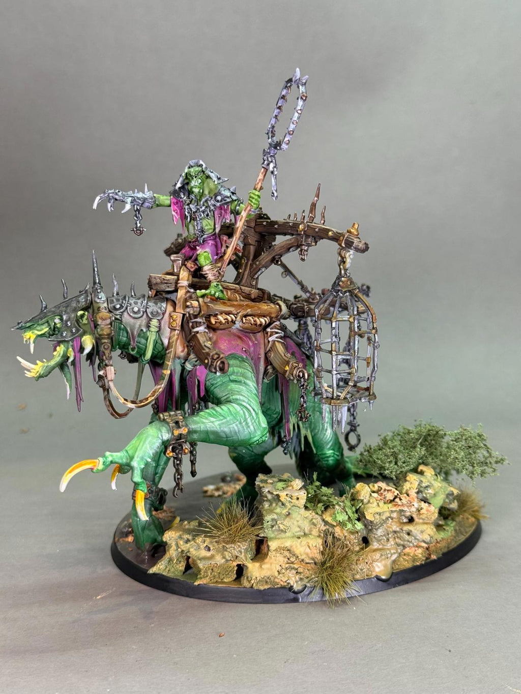 Warhammer Swamp Boss Skumdrekk painted miniature ready to ship