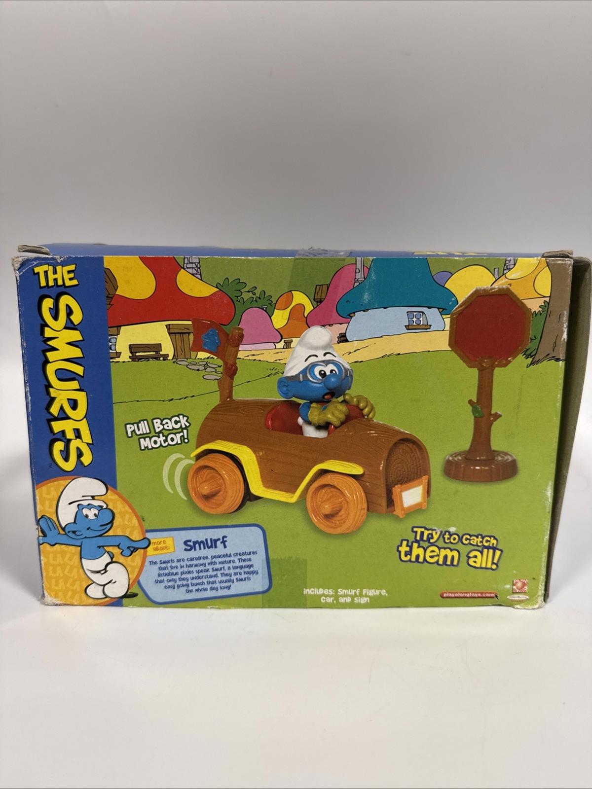 The Smurfs Pull Back Motor Car Smurf Vehicle Boxed