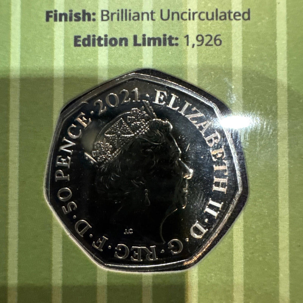 2021 John Logie Baird Television Pioneer Uncirculated UK Fifty Pence 50p coin
