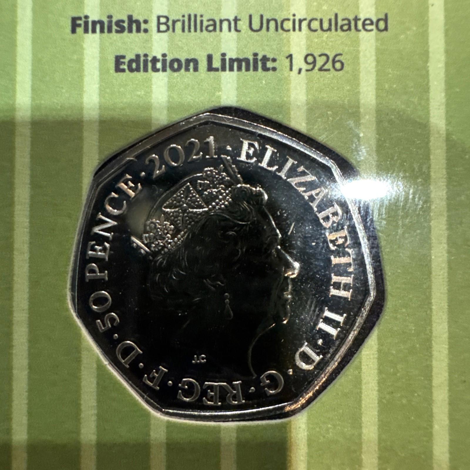 2021 John Logie Baird Television Pioneer Uncirculated UK Fifty Pence 50p coin
