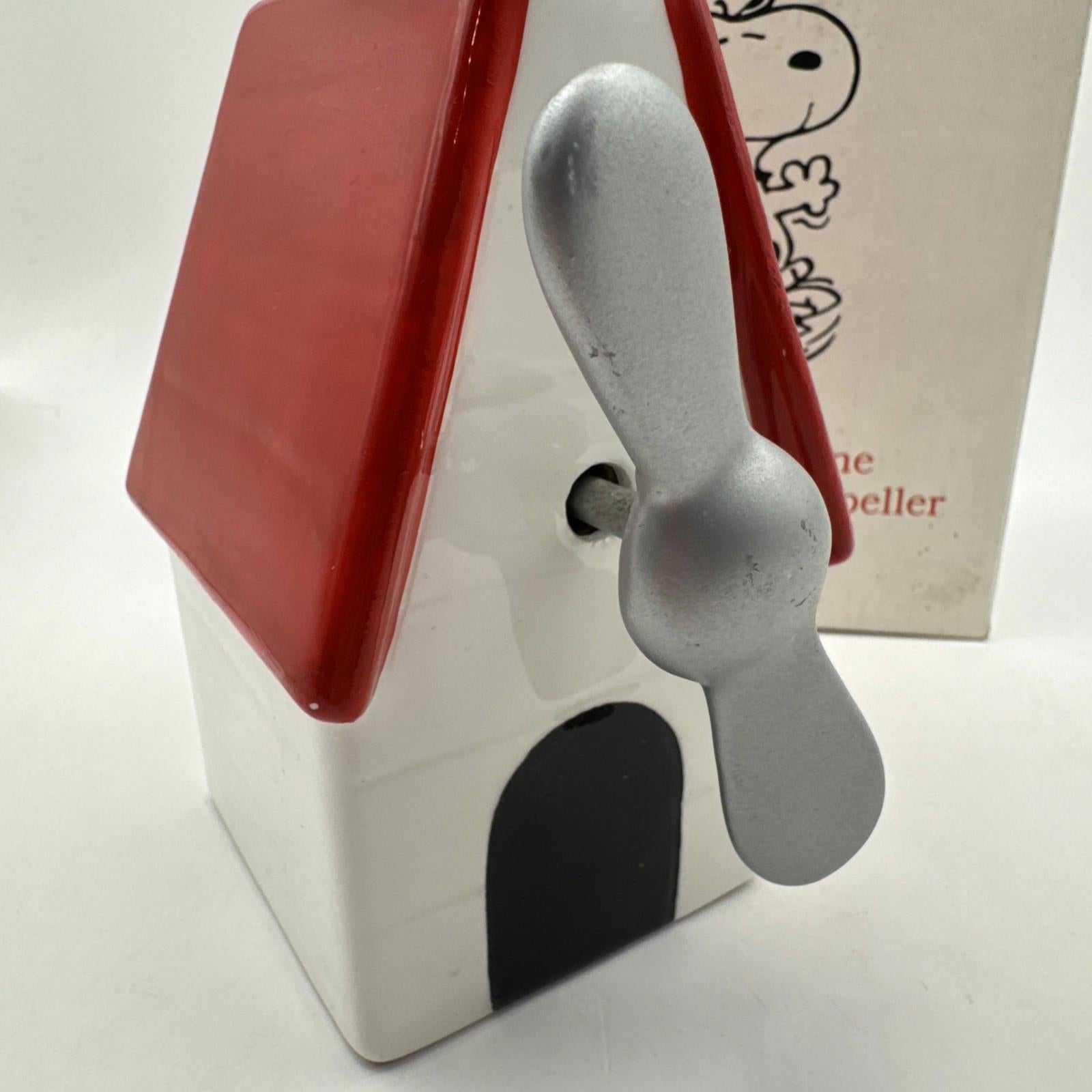 Peanuts Musical Figurine With Revolving Propeller Rare Vintage with box VGC