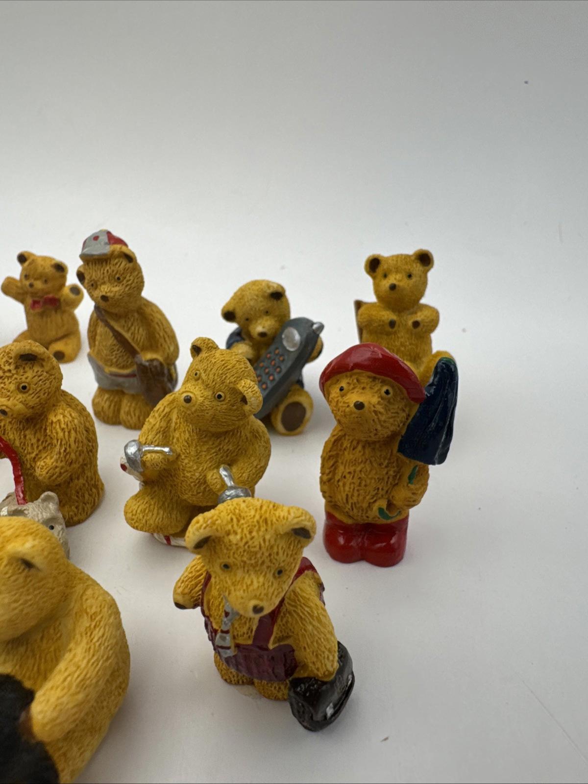 24 x Vintage R&R Hill 3cm Bears VGC Upcott Collection Hand Painted Box 2