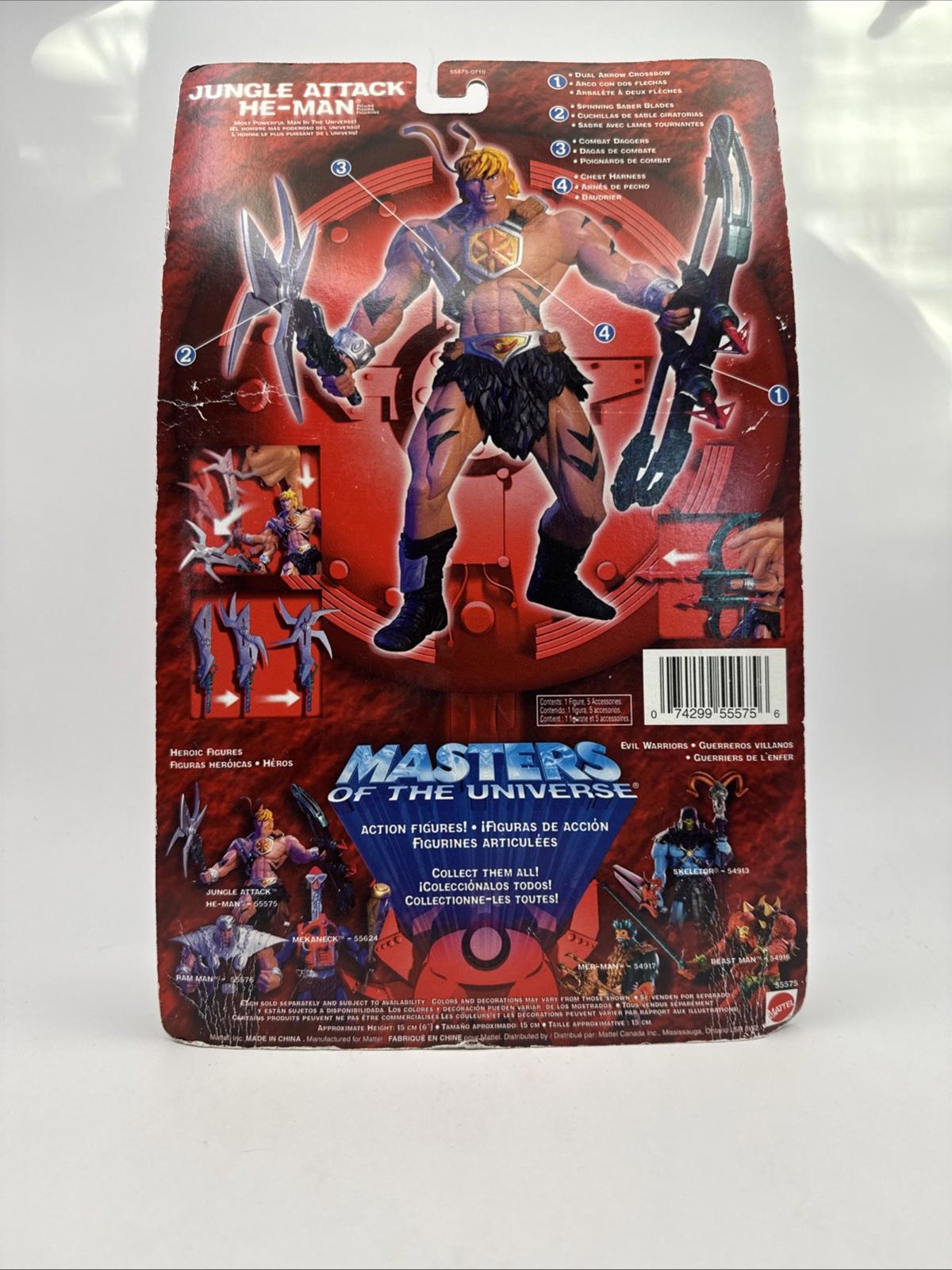 JUNGLE ATTACK He Man 200X Figure Masters Universe MOTU Mattel ORIGINS Classics