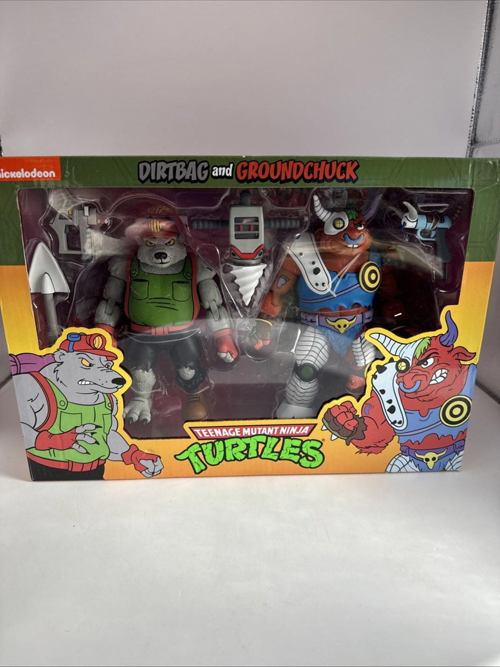 Dirtbag and Groundchuck 2-Pack Teenage Mutant Ninja Turtles TMNT Figures NECA