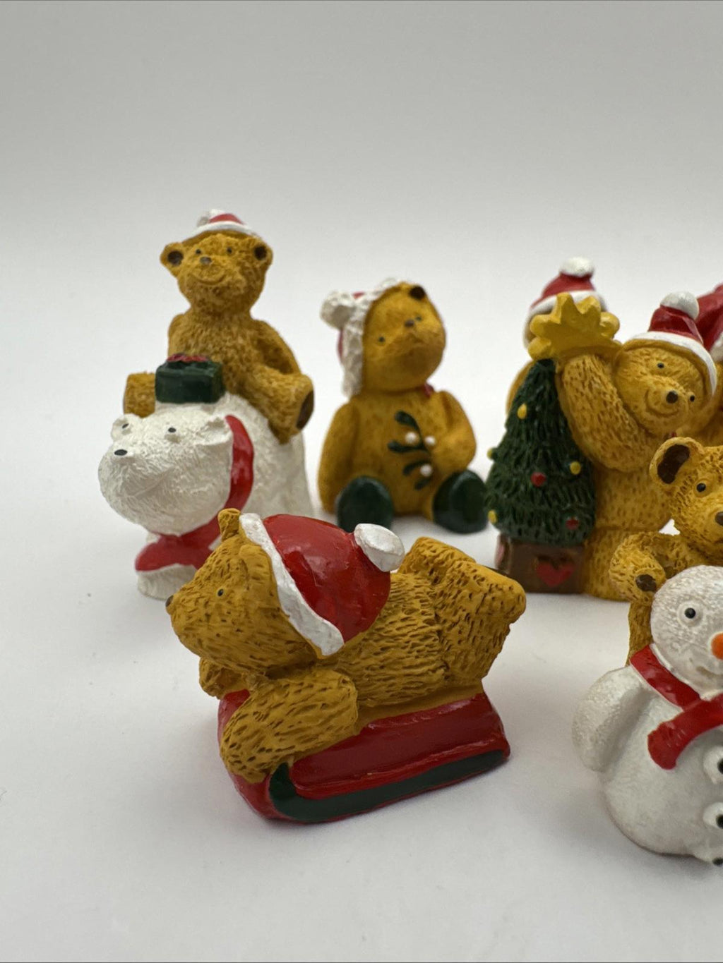 20 X Vintage R&R Hill 3cm Bears Upcott Collection Hand Painted VGC Box 4