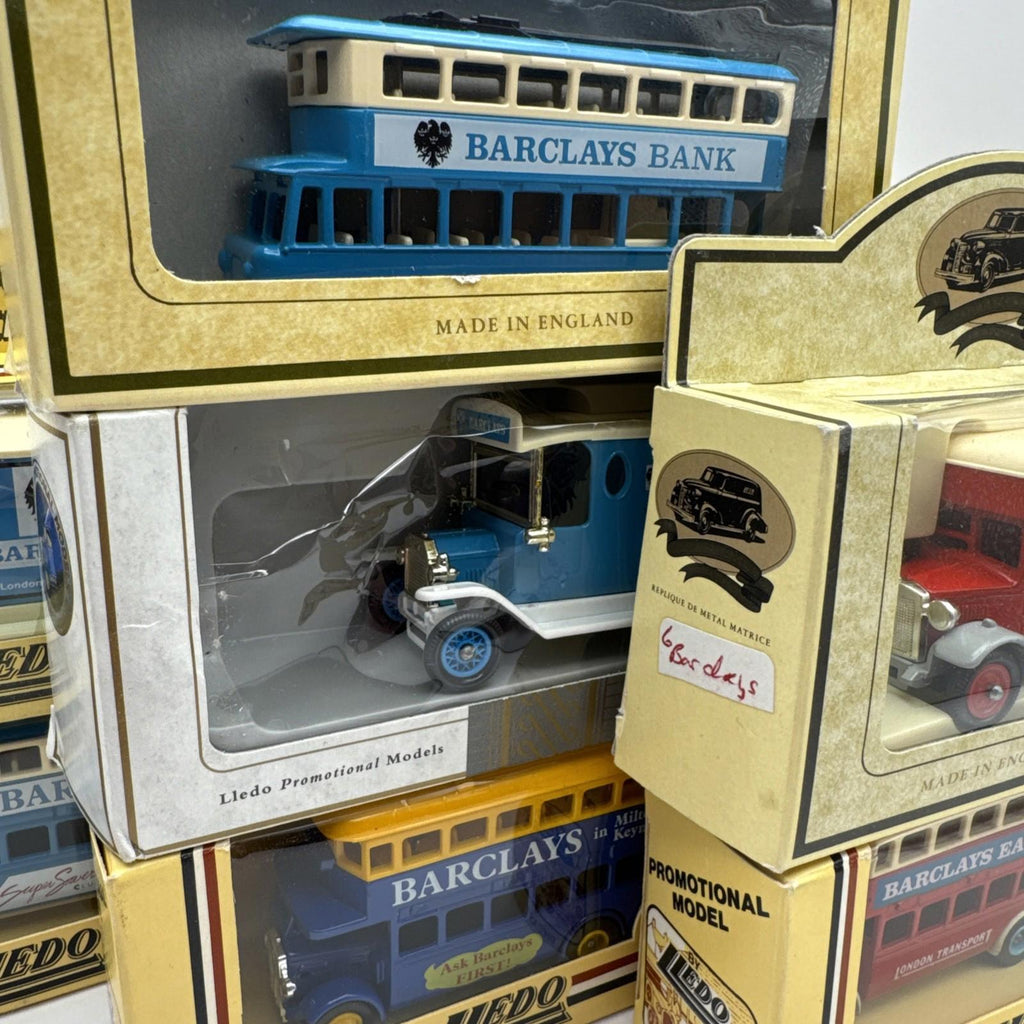Lledo Promotional Models Barclays Bank X 7 Vehicles Boxed VGC Collectible