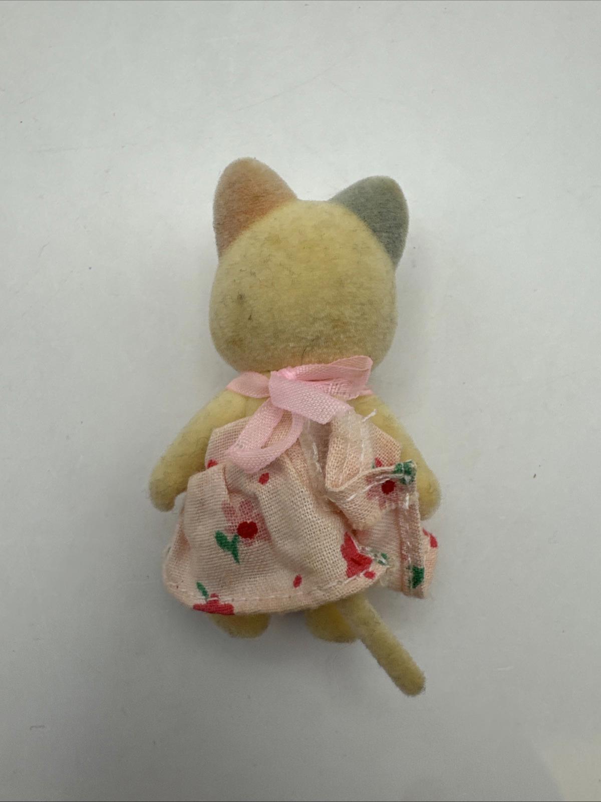 Vintage Sylvanian Families Whiskers Cat Family Rare