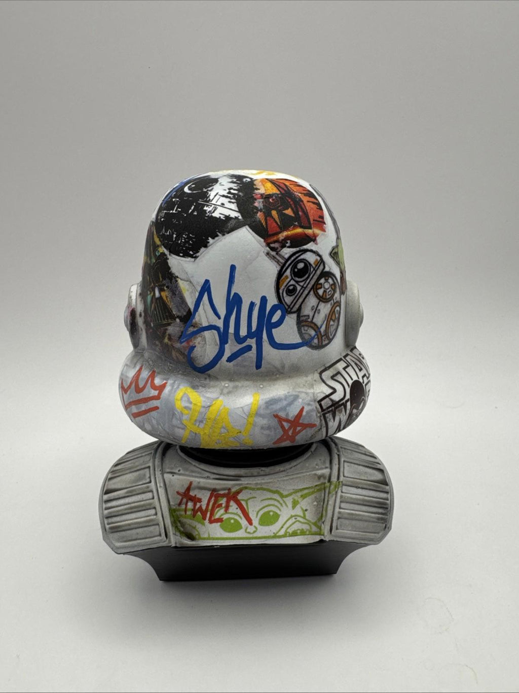 Stormtrooper Bust 3d Printed Graffiti Finish Hand Painted