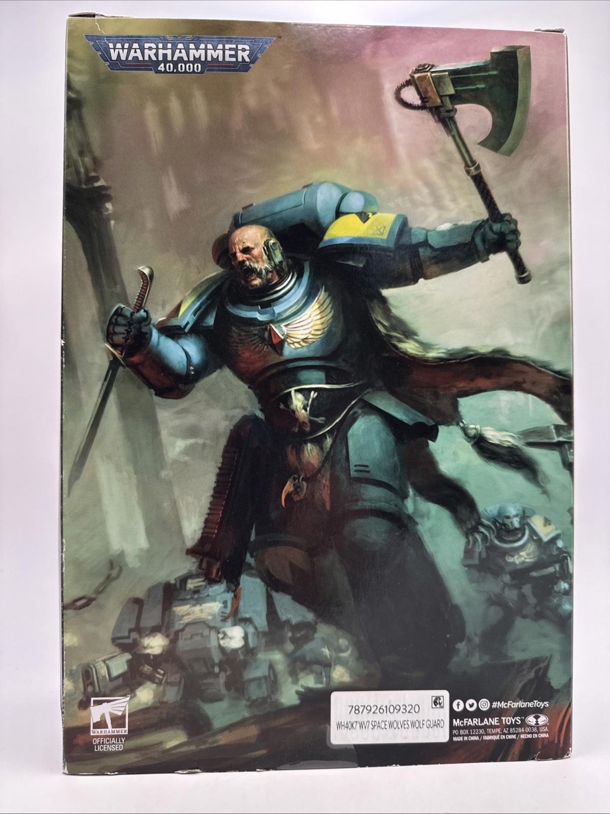 McFarlane Toys Warhammer 40K Statue Space Wolves Wolf Guard Action Figure 18 CM