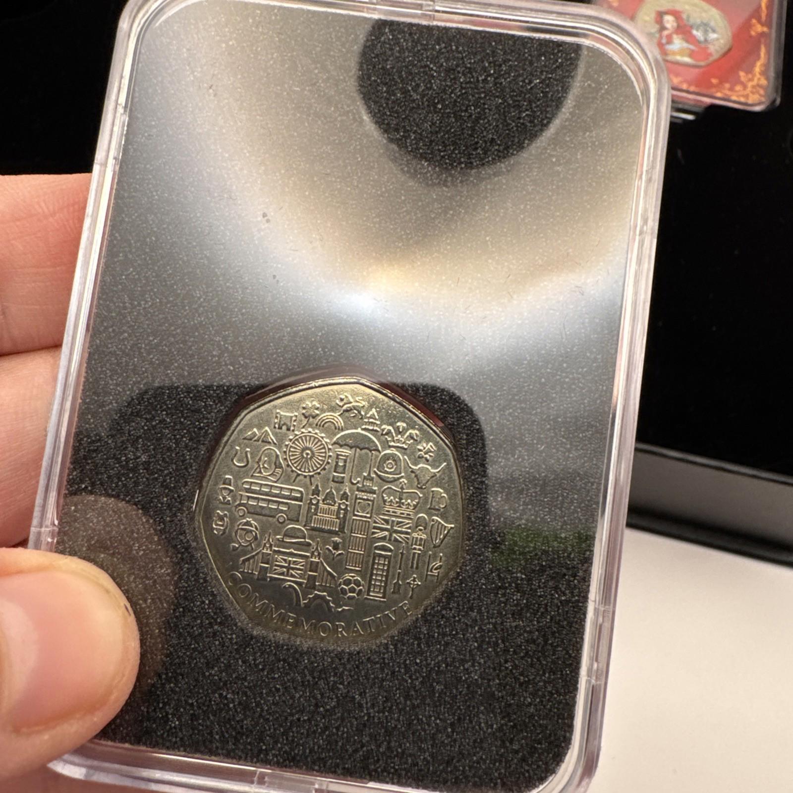 The Once Upon A Time Capsule Edition Set Coloured Coins With COA Commemorative