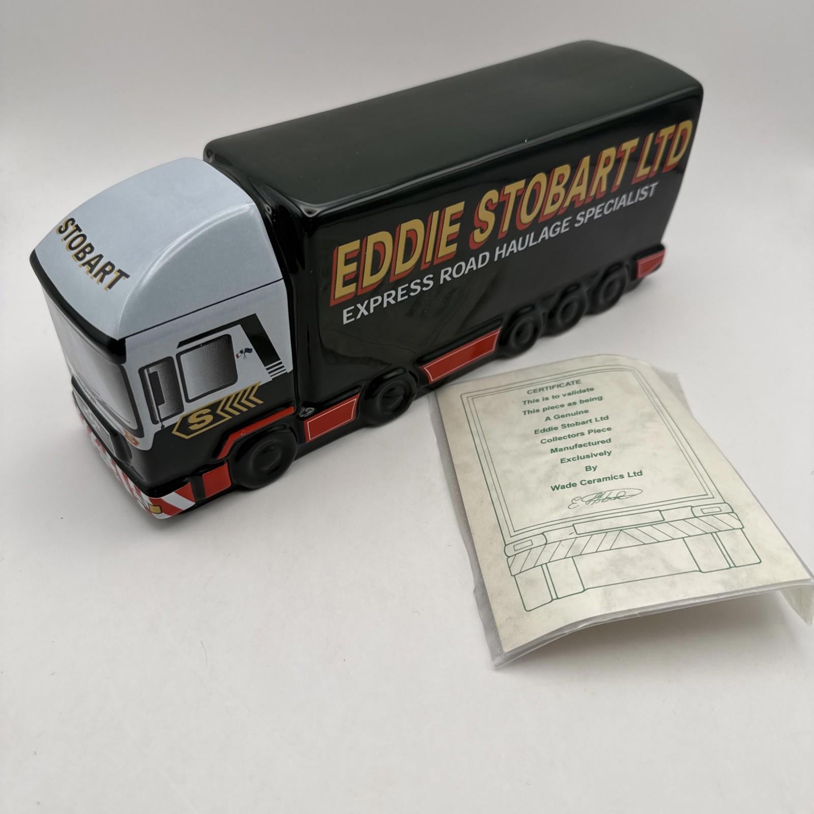 Wade Eddie Stobart Lorry Ceramic Money Box 'Twiggy' With COA Rare VGC