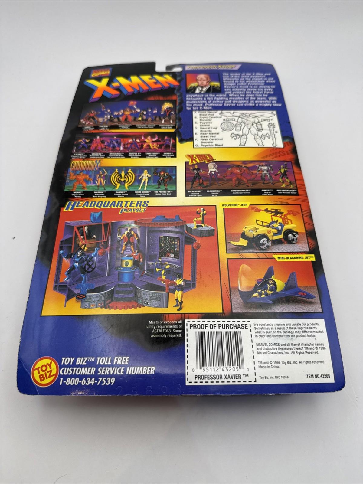 Marvel Toy Biz X-Men Professor Xavier Action Figure 1995 New Sealed Vintage
