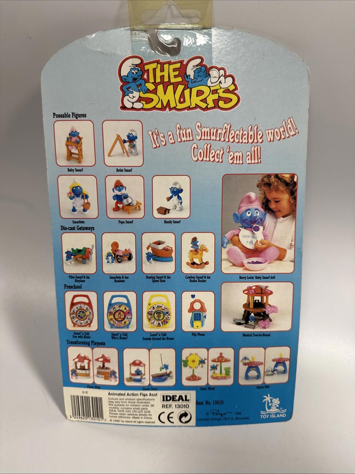 Toy Island The Smurfs 3" Handy Smurf Figure Movable Arms Smurf
