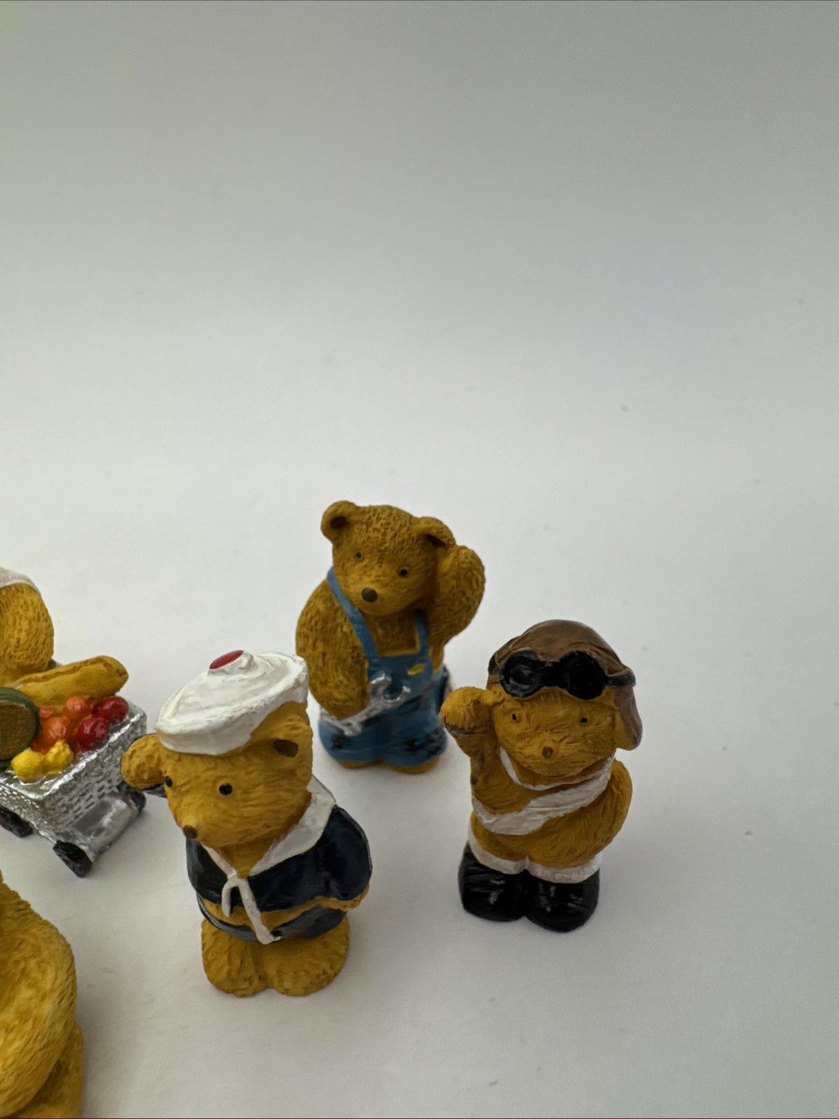 13 x Vintage R&R Hill Bears Upcott Collection Hand Painted VGC Box 7