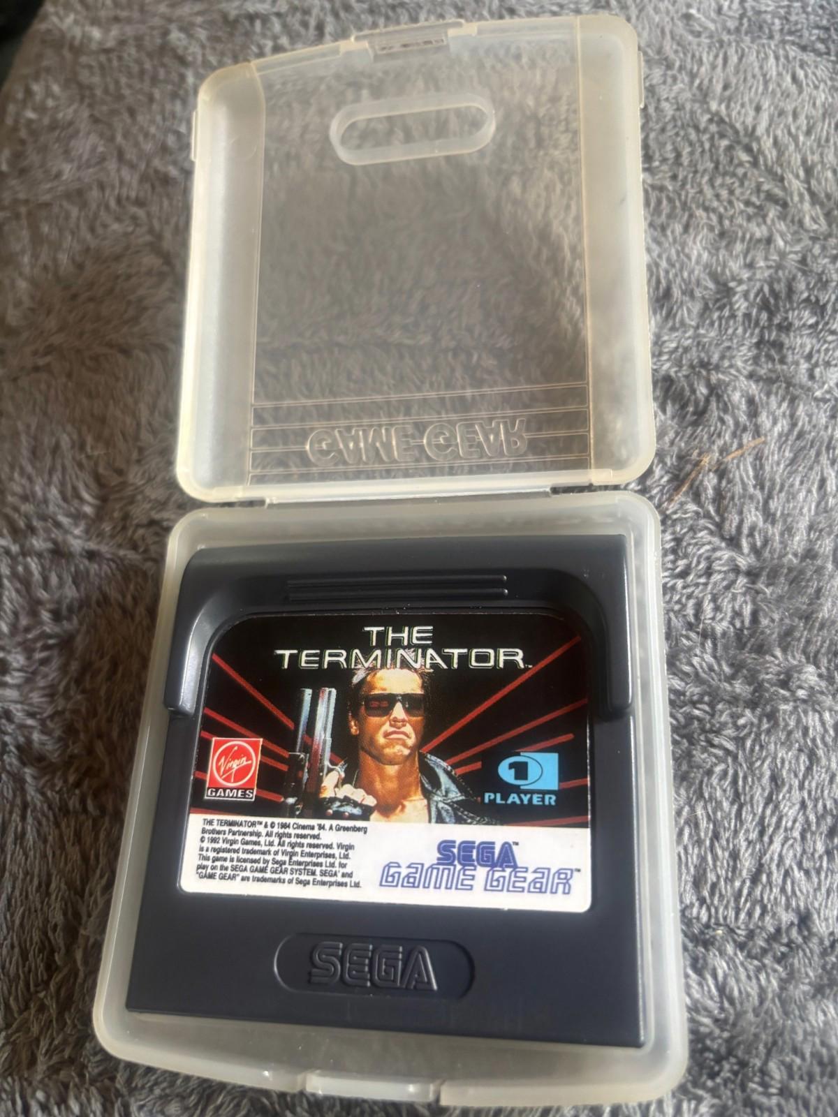 -Sega Game Gear Terminator Game & Case - Used - Good Condition