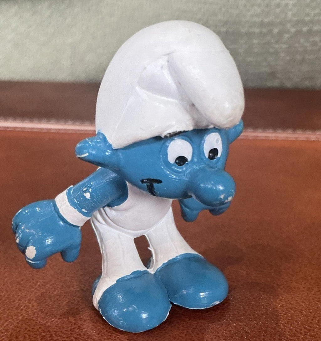 Vintage 1980 Bars Gymnast Smurf 40509 Collectible SM091