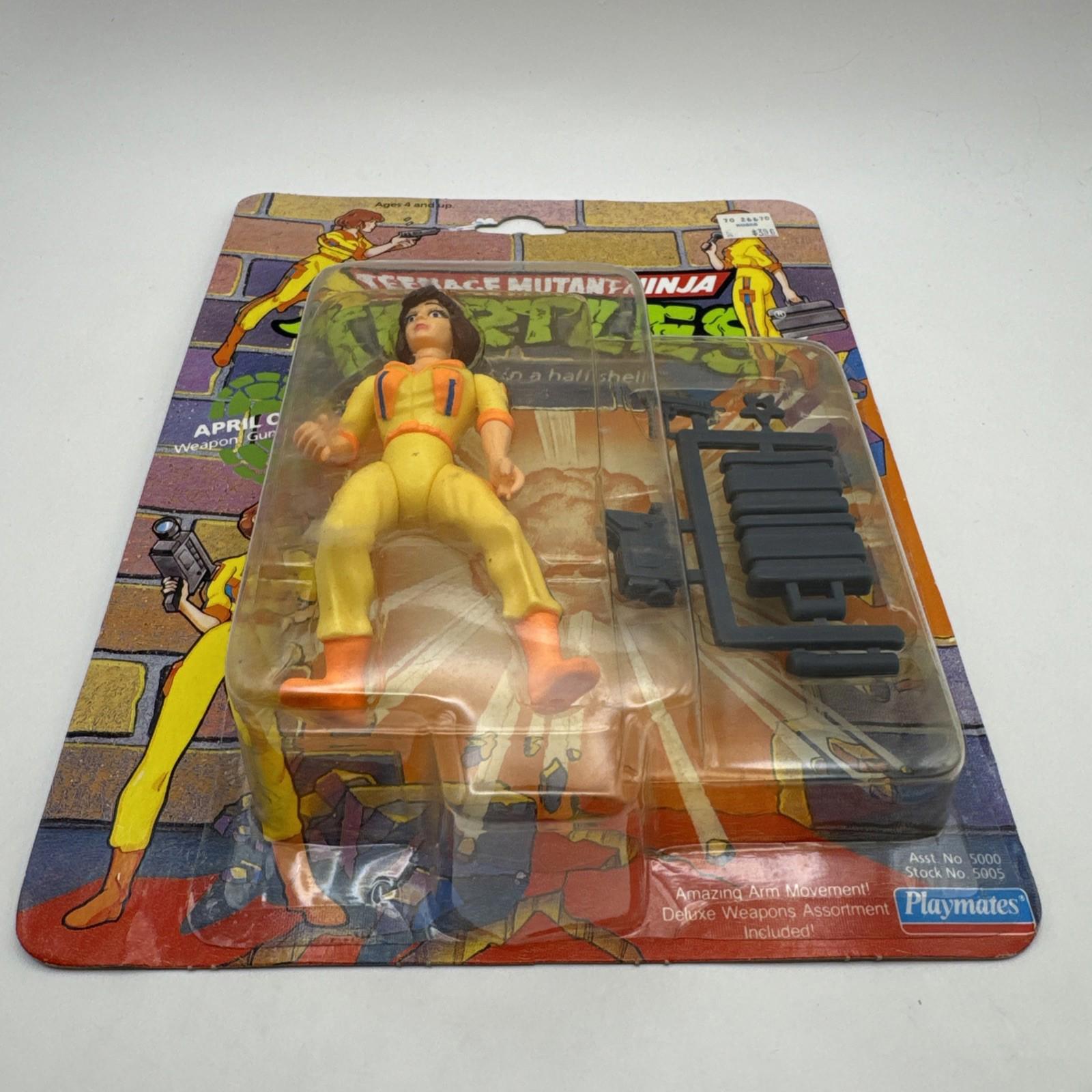 Vintage Teenage Mutant Ninja Turtles April O'Neil Toy Figure TMNT 1990 MOC