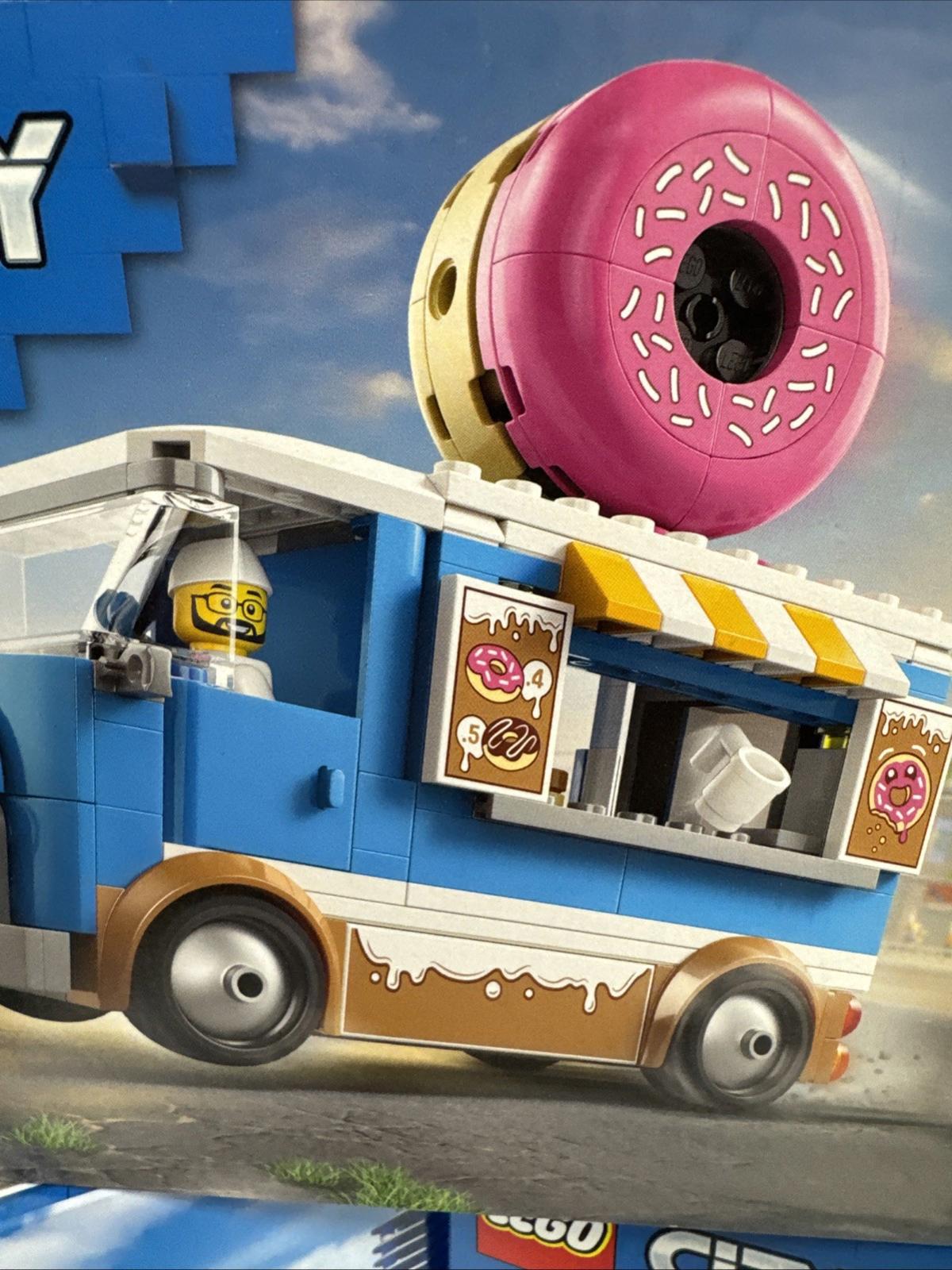 Lego Trucks Set 60452  60404  60384 Doughnut Burger Slush New