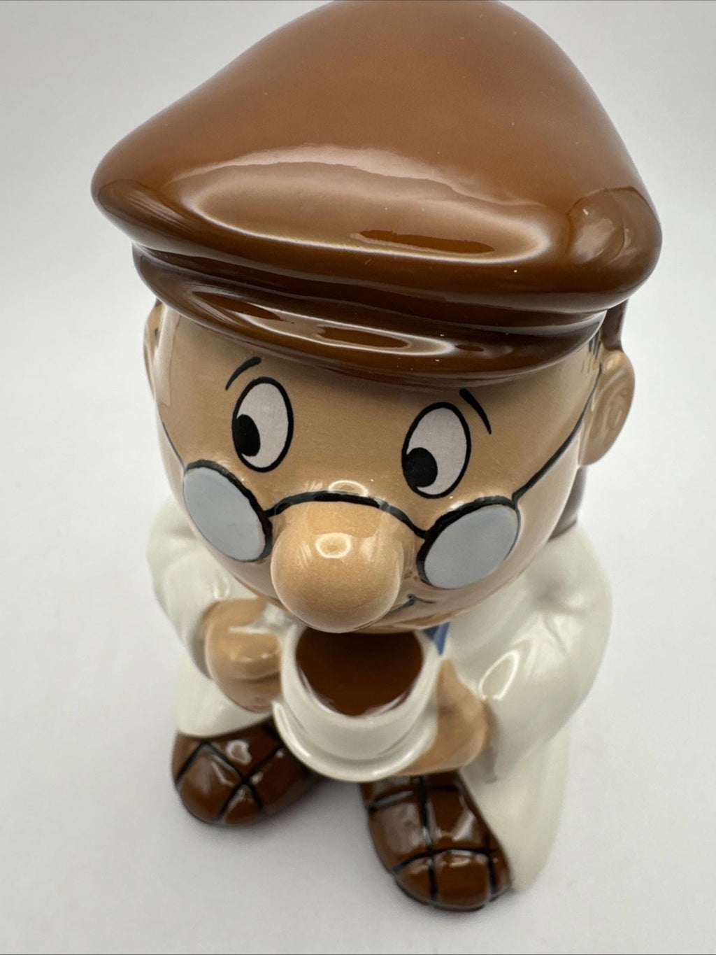 WADE Ceramic Tetley Tea Folk Gaffer Figurine Money Box Piggy Bank 1996 VGC