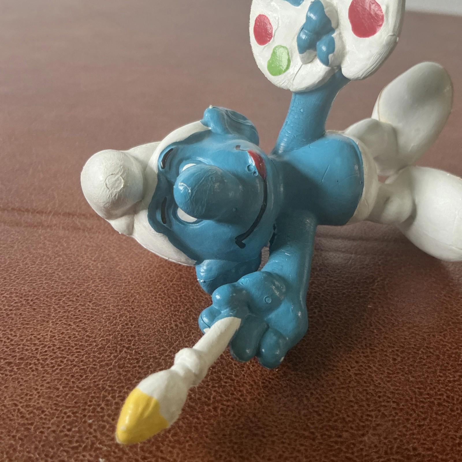 Vintage Artist Smurf 20045 Collectable VGC SM002