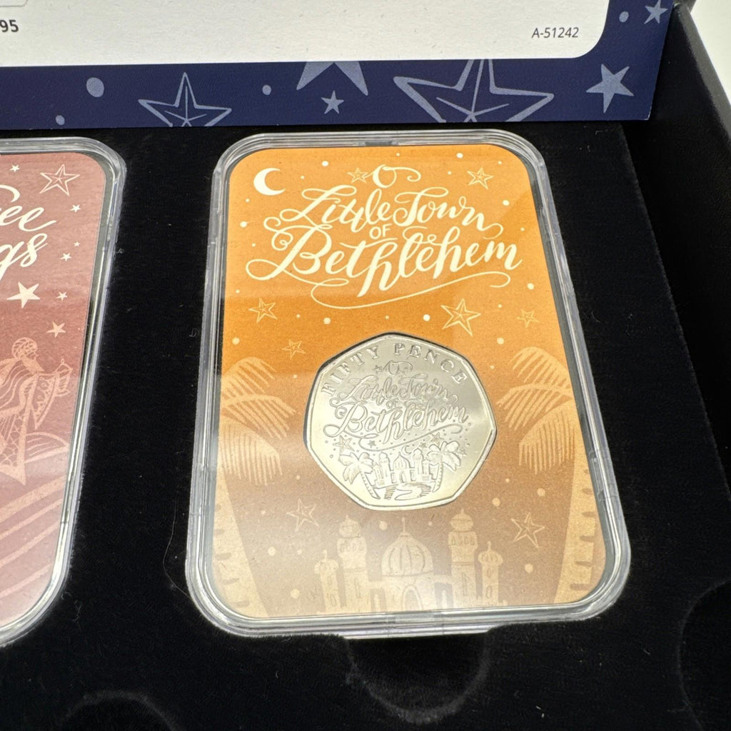 2020 The Christmas Carol 50p Capsule Coin Collection Guernsey with COA
