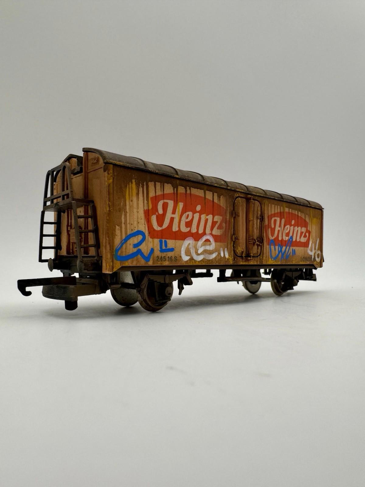 Heavy Weathered Heinz Wagon OO Gauge Train Recreation
