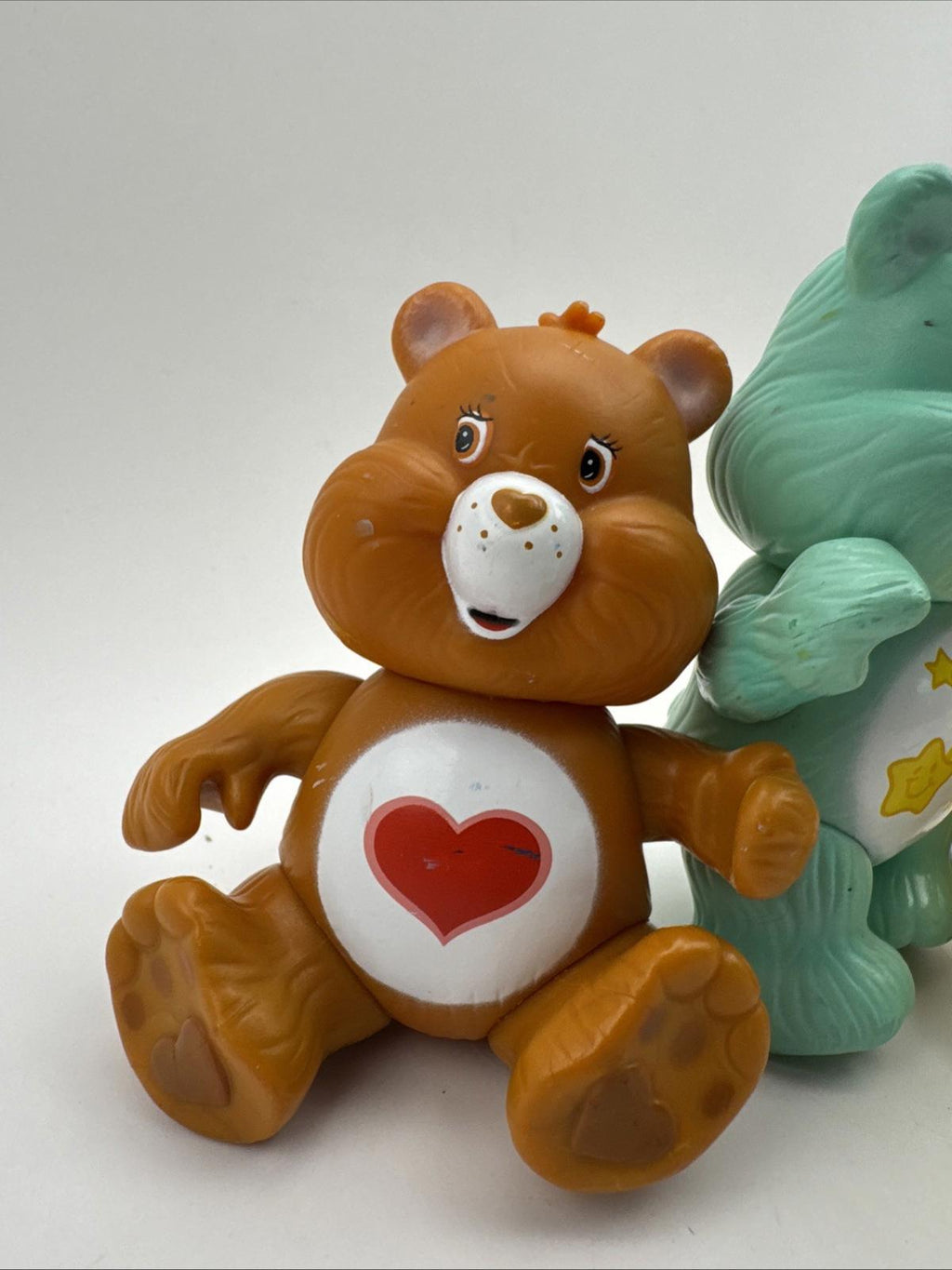 Care Bears 2002 Vintage Posable Figures X3 TCFC Made Retro Collectable