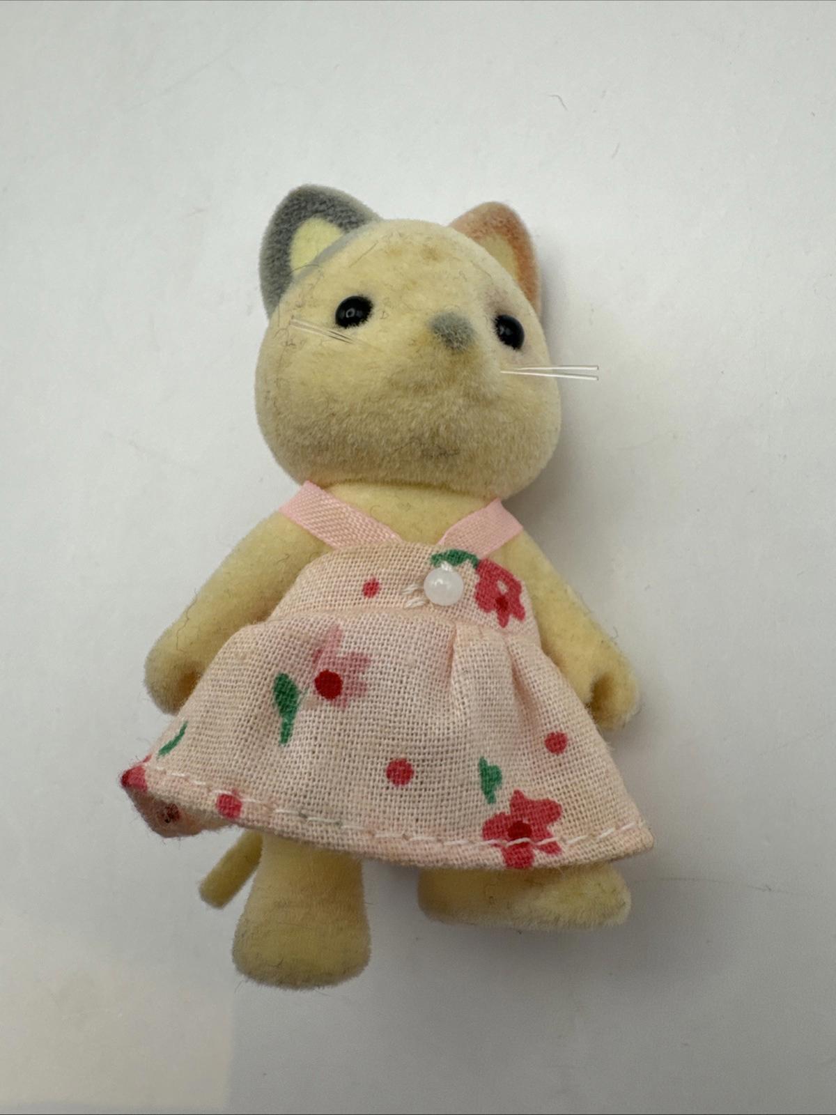 Vintage Sylvanian Families Whiskers Cat Family Rare