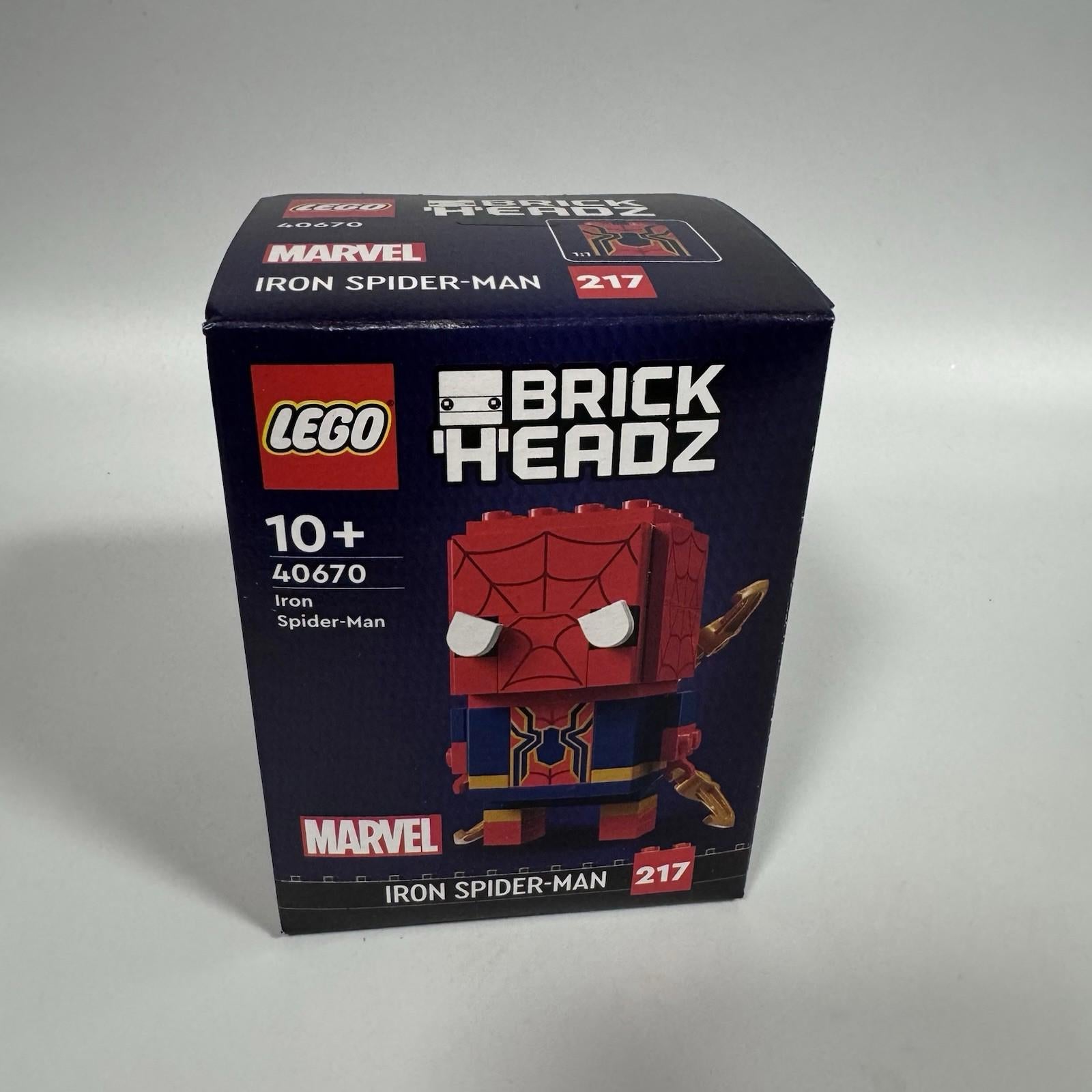 Lego BrickHeadz : Iron Spider-Man (40670) BRAND NEW, SEALED & RETIRED Set