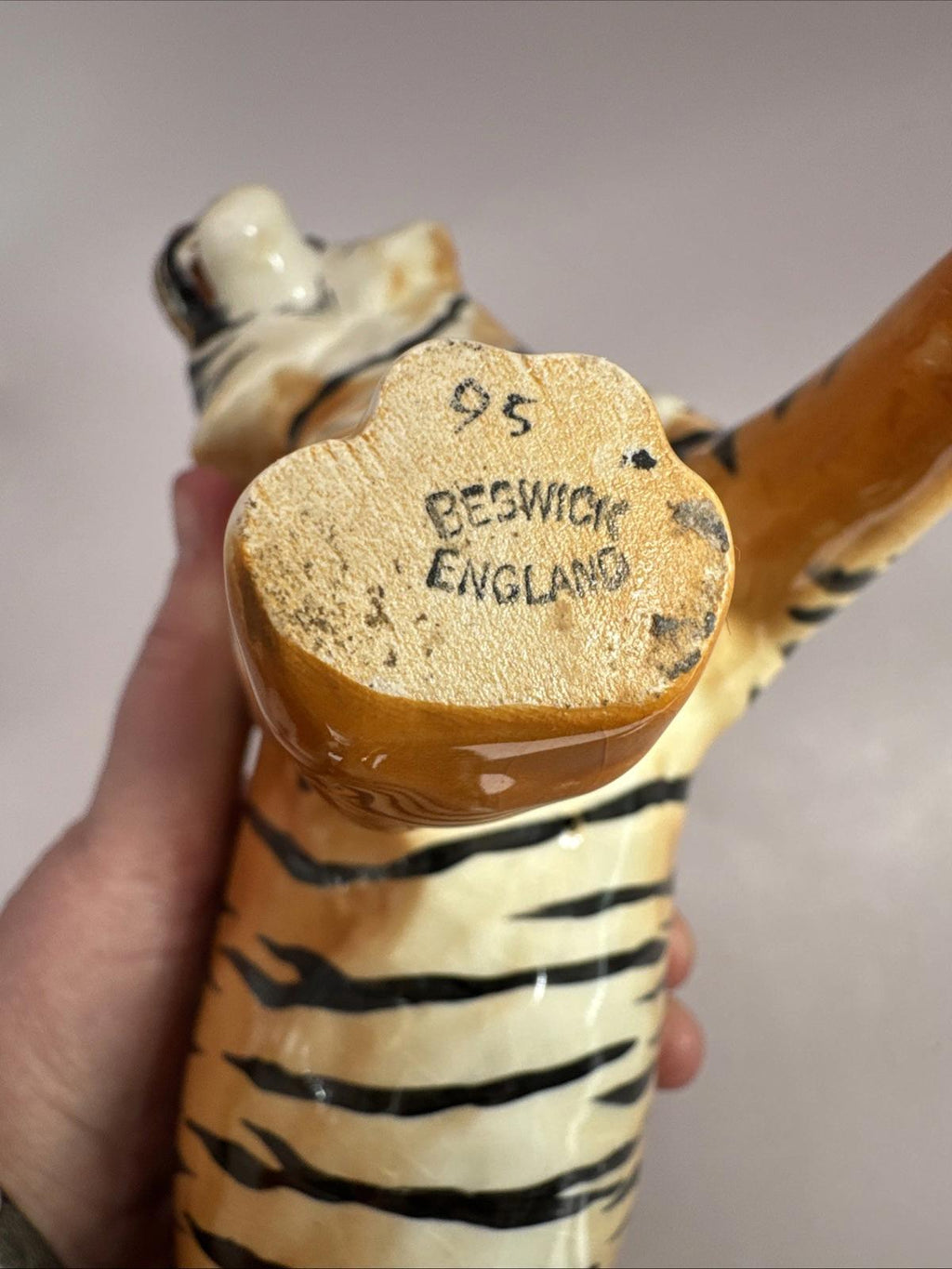 BESWICK BENGAL TIGER  NO: 2096 12 3/4" HAND CAST / PAINTED GRAHAM TONGUE 1955-72