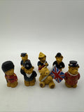 7 X Vintage R&R Hill London Bears Upcott Collection Hand Painted VGC