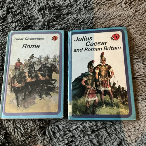2 Vintage Ladybird Books Great Civilisations Rome & Julius & Roman Britain