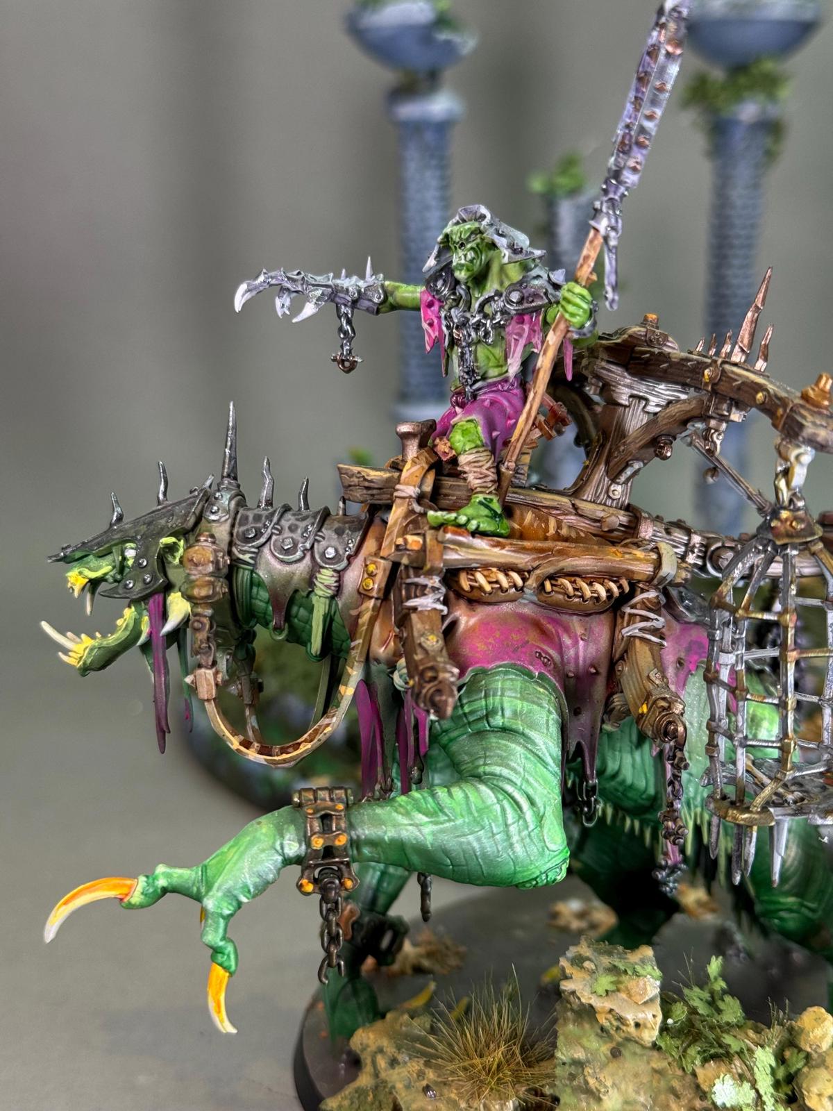 Warhammer Swamp Boss Skumdrekk painted miniature ready to ship