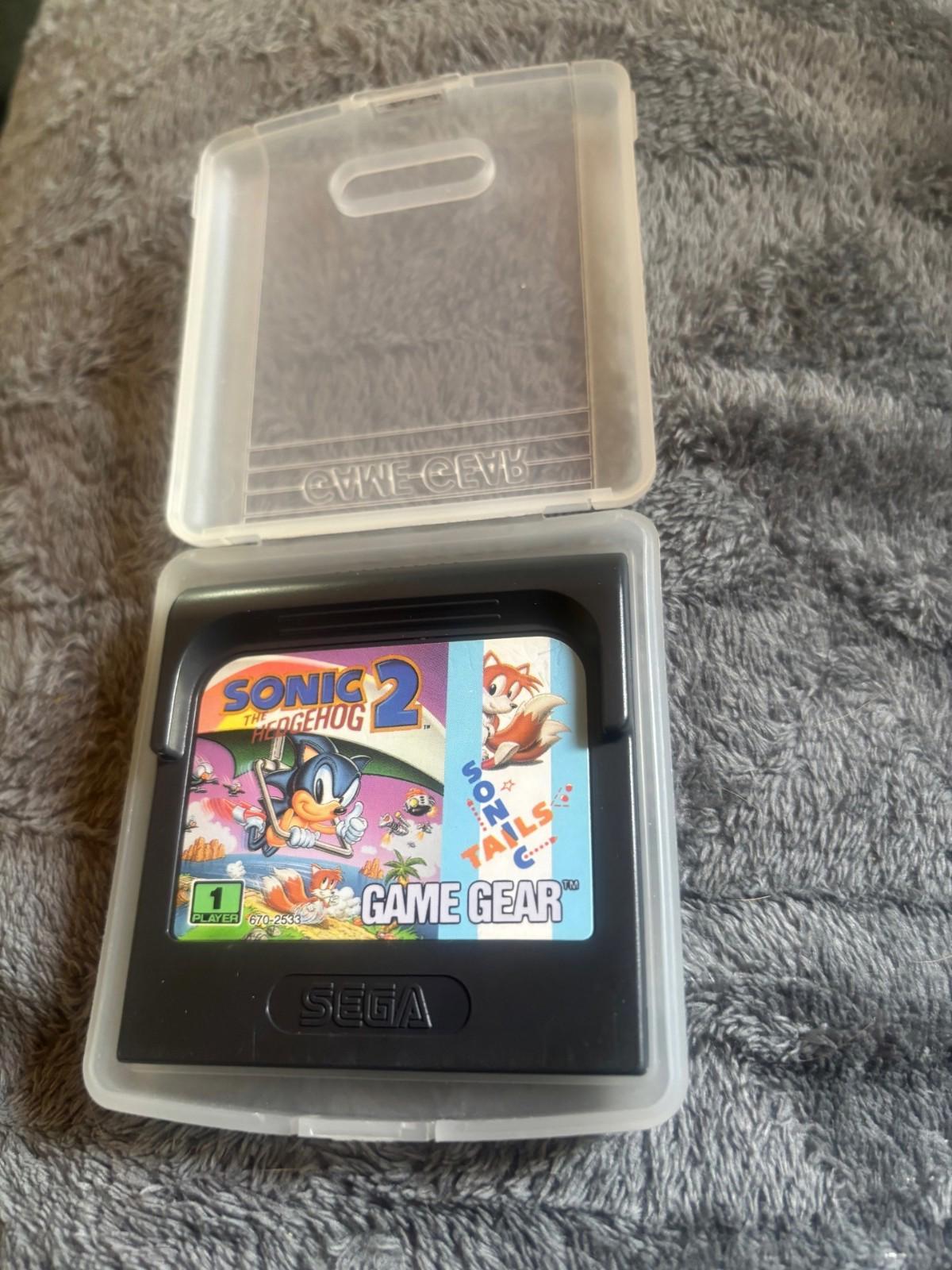 Sonic the Hedgehog 2 - Sega Game Gear & Case - Vintage - Used - VGC