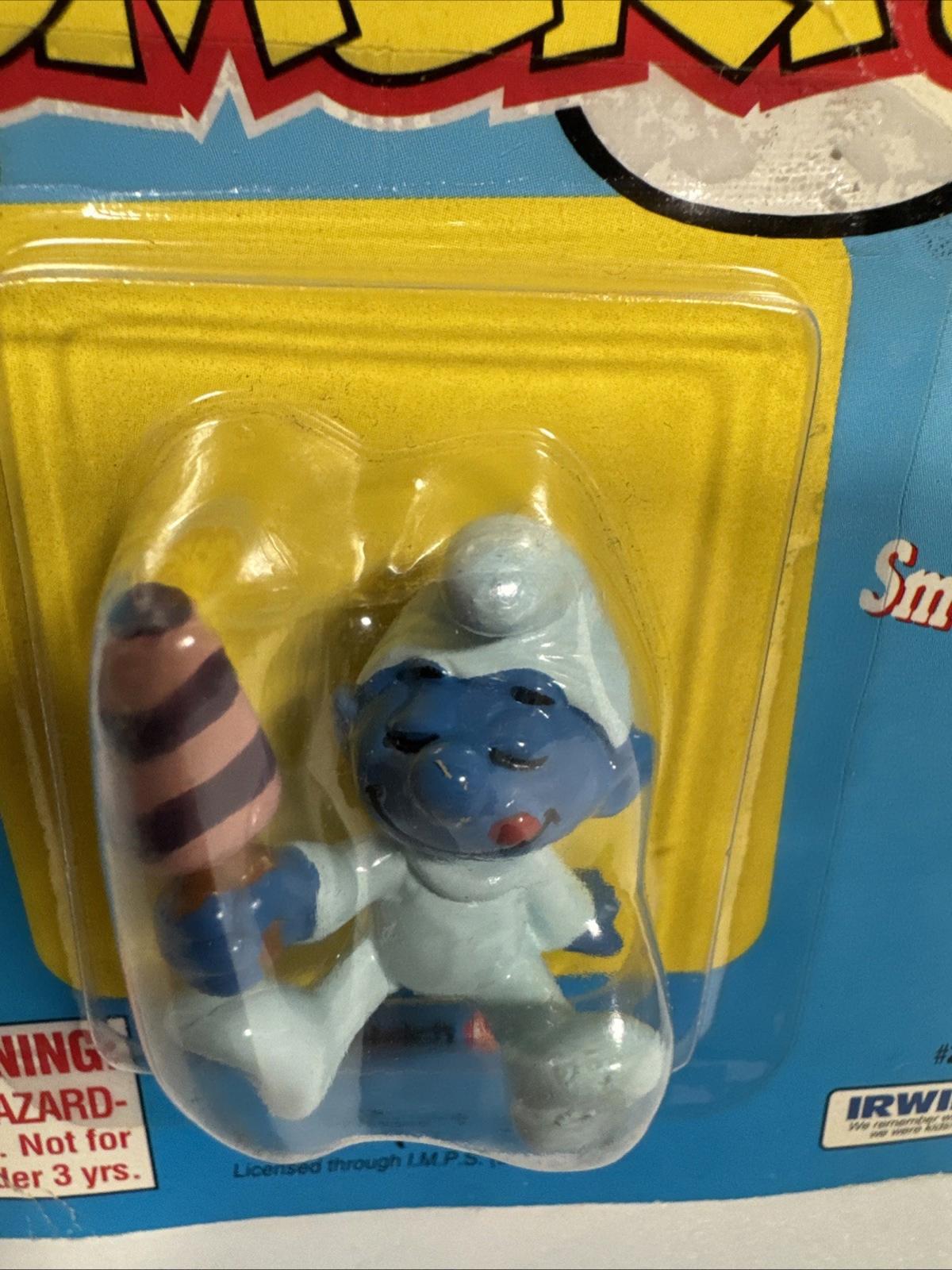The Smurfs #20825 SMURF by Schleich Peyo in package by Irwin 1995