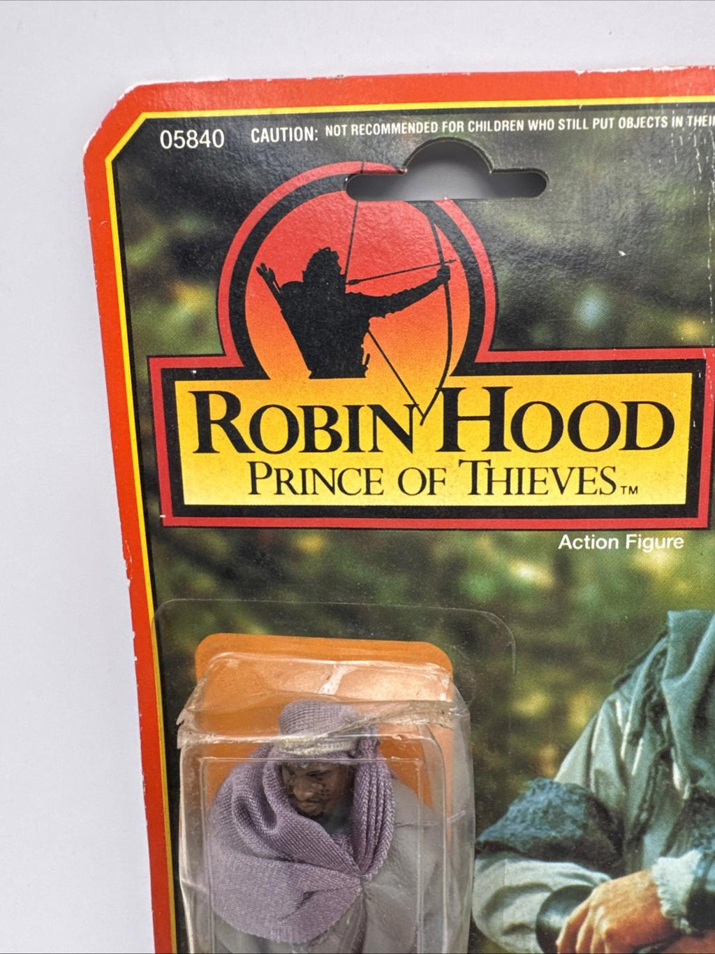 Robin Hood Figure Prince of Thieves - Azeem - Kenner - 1991 - Card Damaged