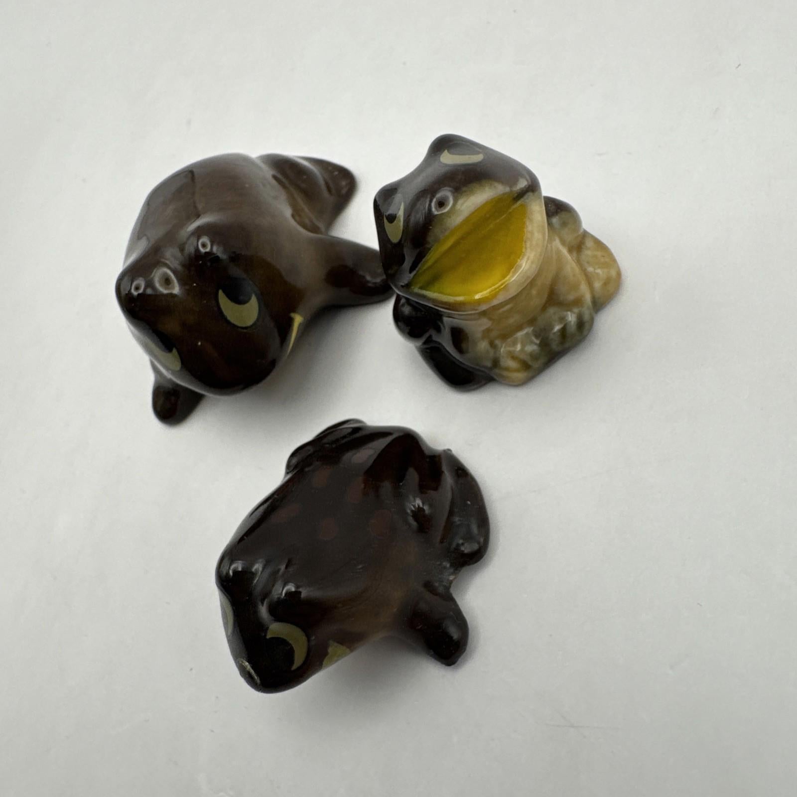 Wade Whimsie Happy Family Frog Set Boxed Great Condition Rare