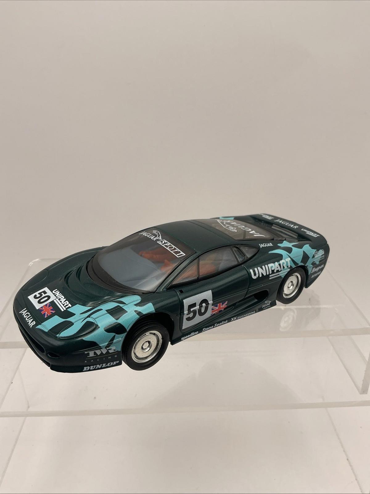 Scalextric C483 Jaguar XJ220C Endurance Unipart Le Mans Boxed Slot Car VGC