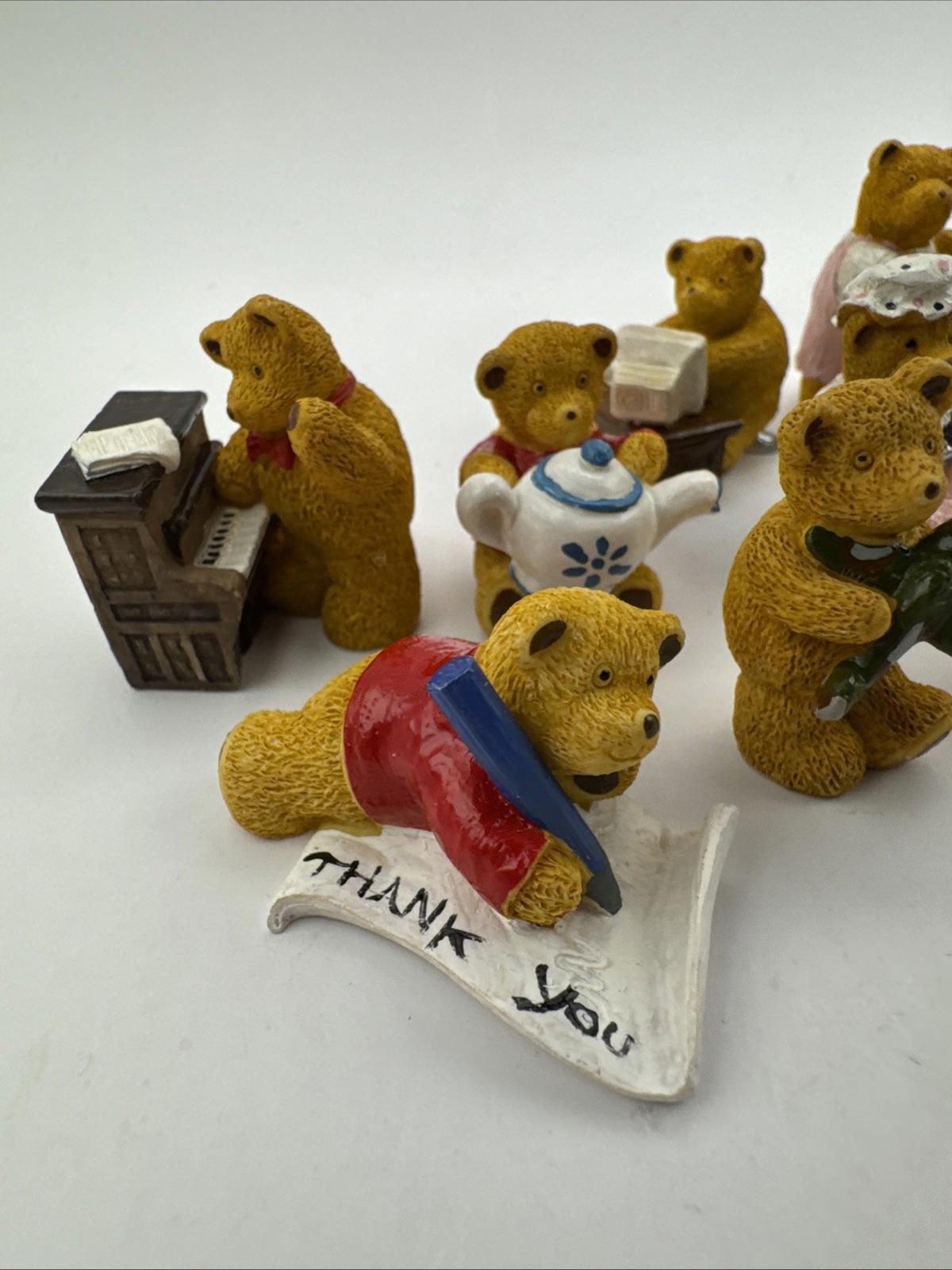 13 x Vintage R&R Hill Bears Upcott Collection Hand Painted VGC Box 7