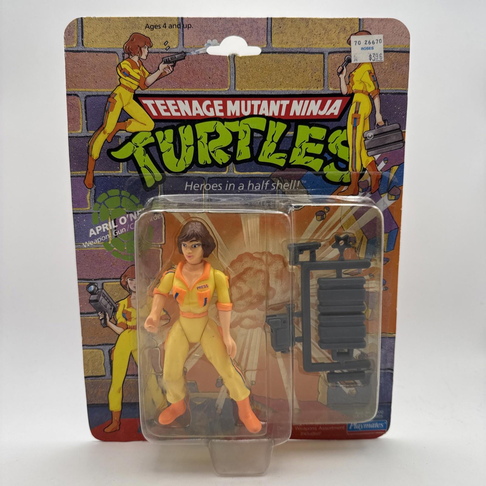 Vintage Teenage Mutant Ninja Turtles April O'Neil Toy Figure TMNT 1990 MOC